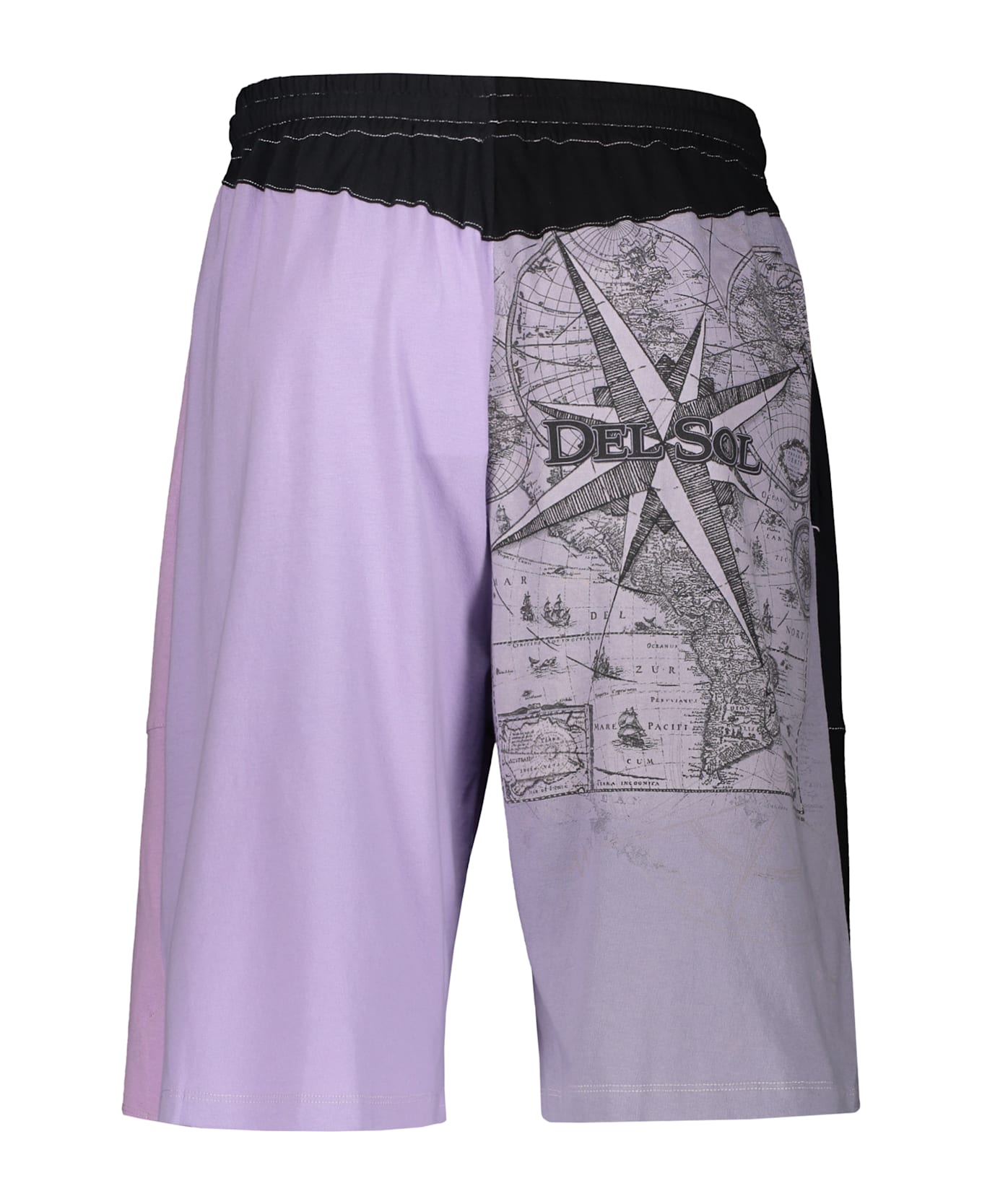 Marine Serre Cotton Bermuda Shorts - purple