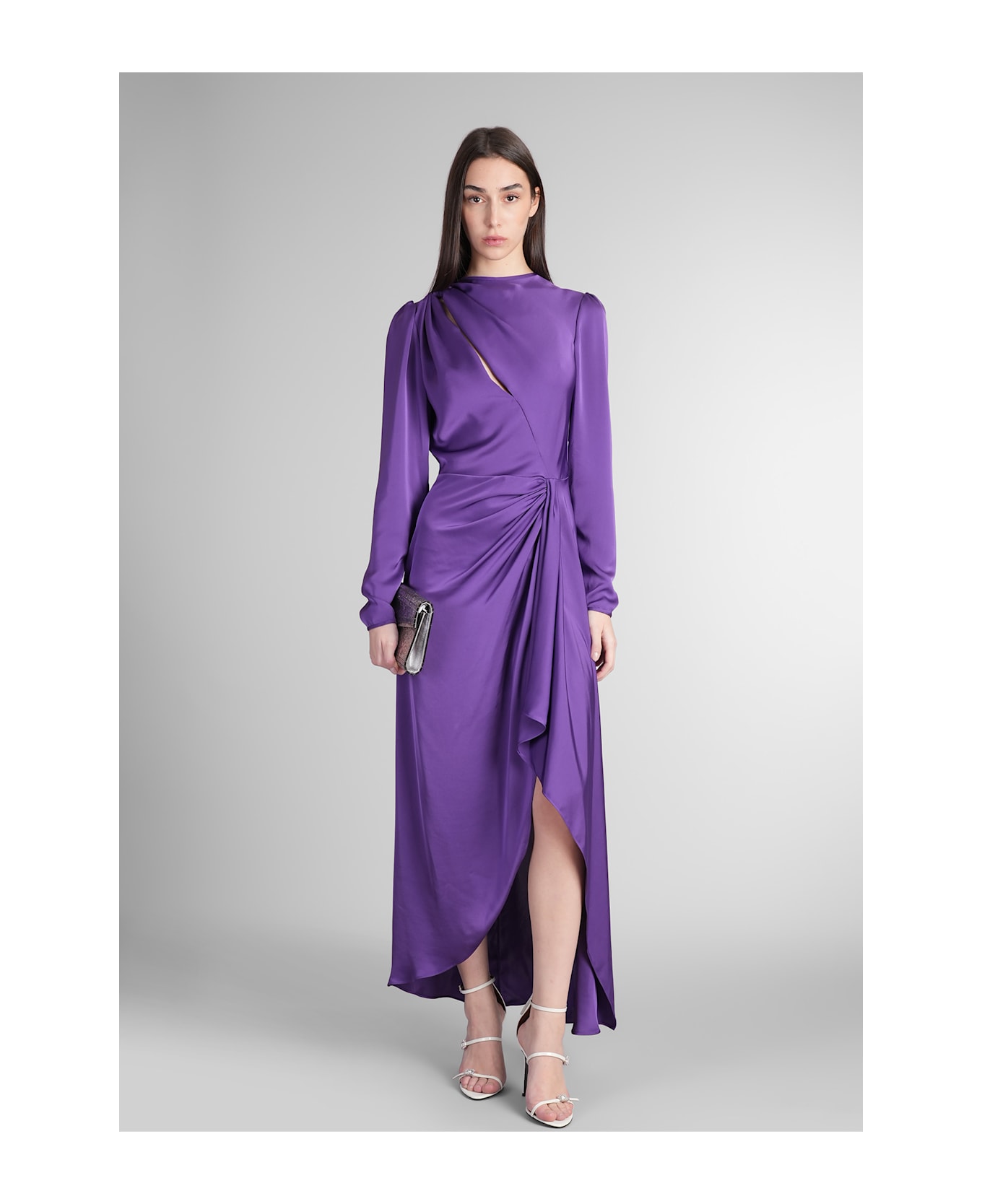 Costarellos Anina Dress In Viola Polyester - Viola