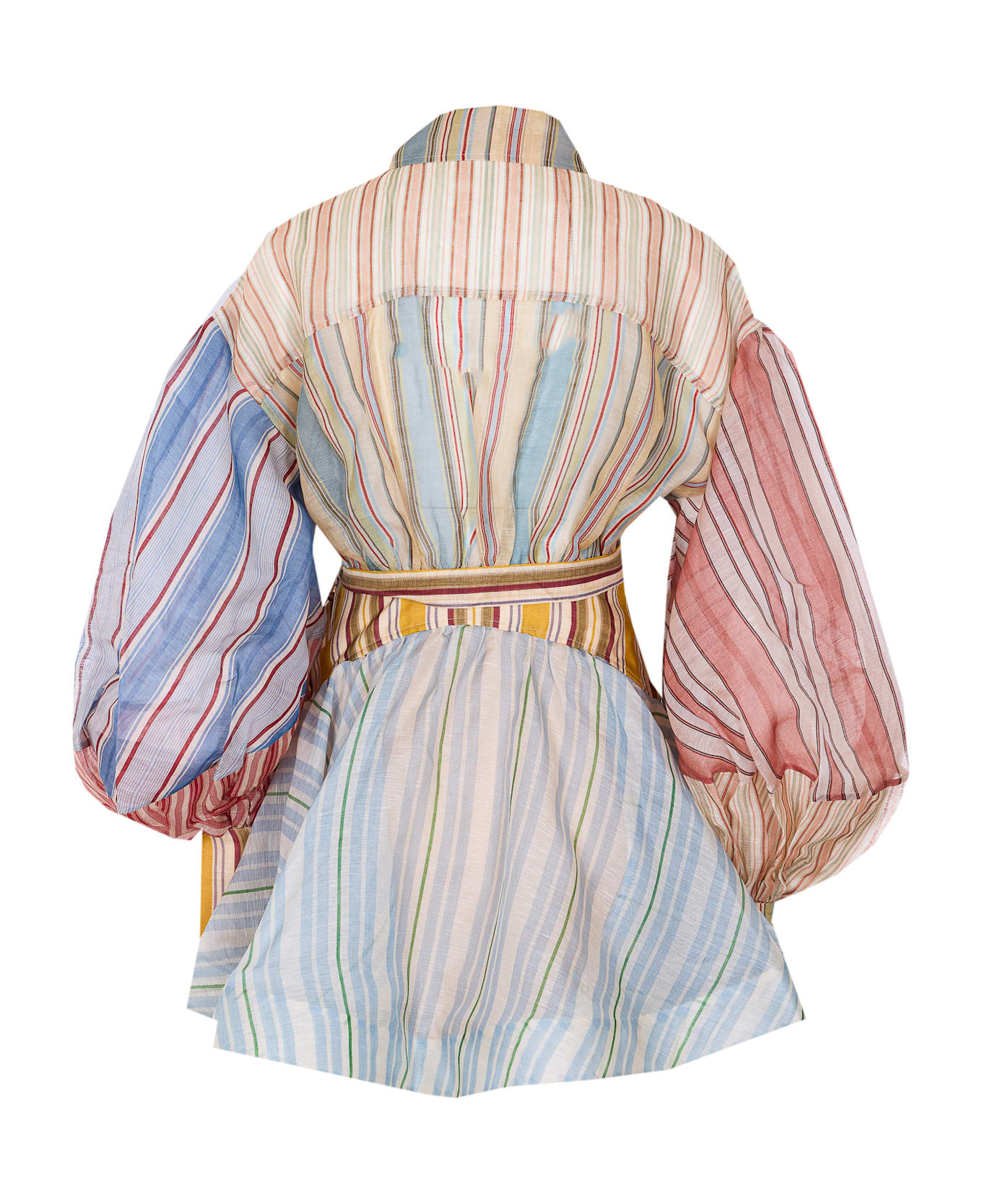 Zimmermann Rebellion Striped Mini Dress - MultiColour