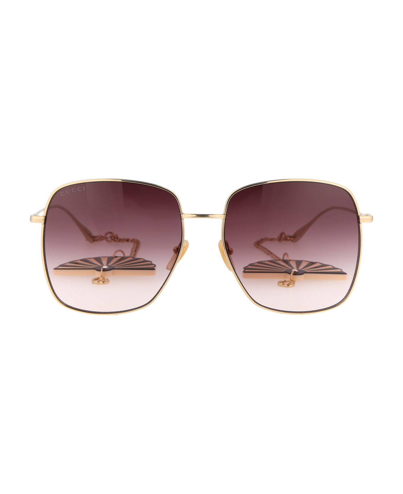 Gucci Eyewear Gg1031s Sunglasses - 010 GOLD GOLD RED