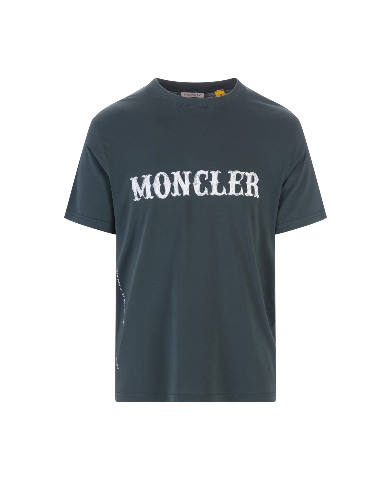 Moncler Genius Man Dark Green Moncler Fragment T-shirt - BLUE