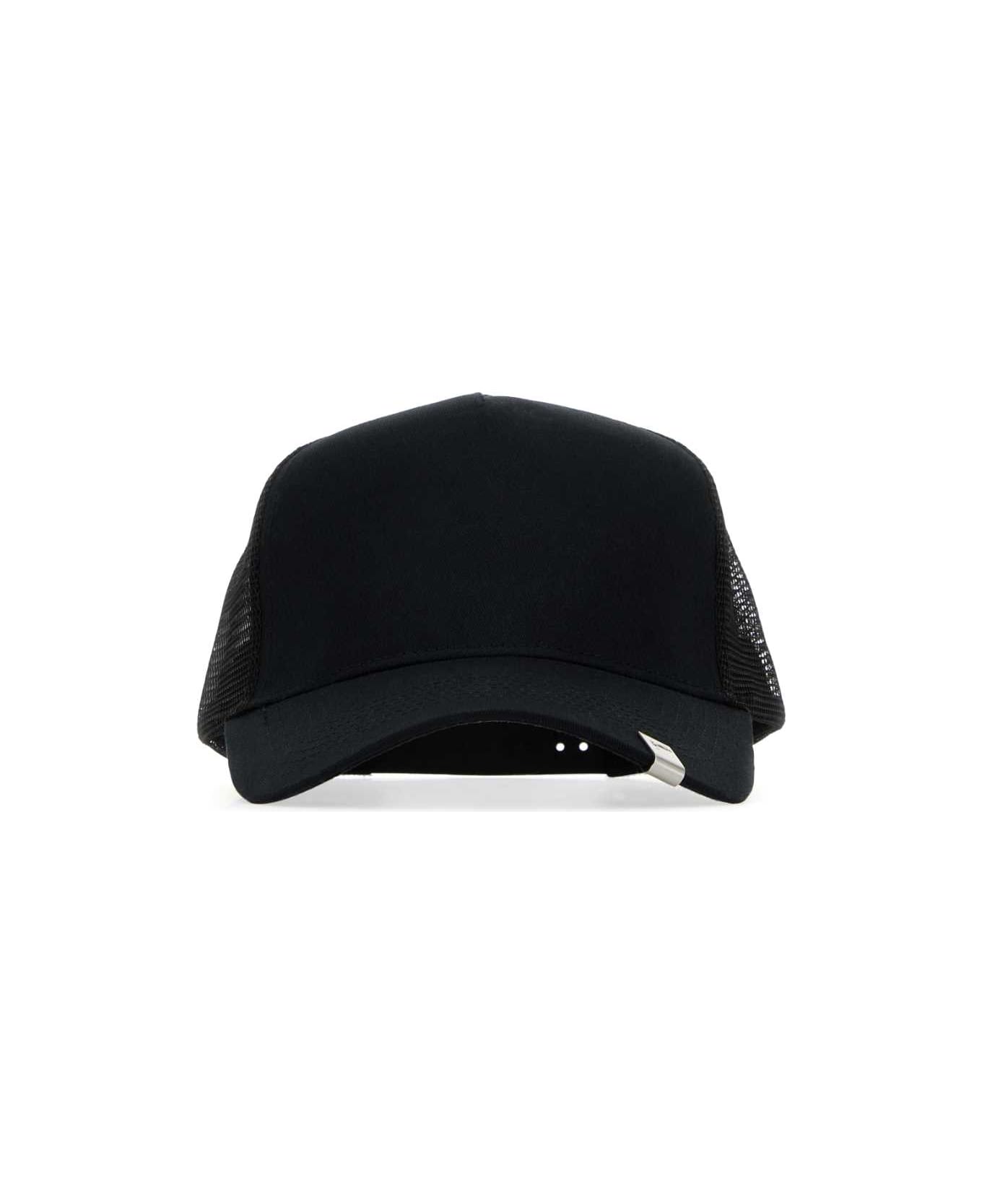 1017 ALYX 9SM Black Polyester And Mesh Baseball Cap - BLACK