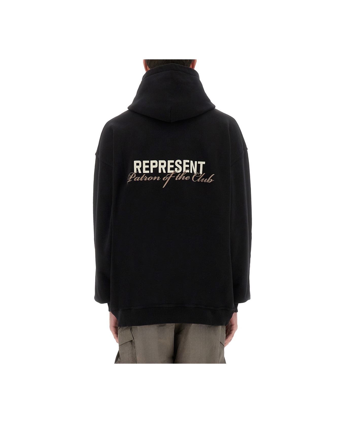 REPRESENT "patron Of The Club" Hoodie - BLACK