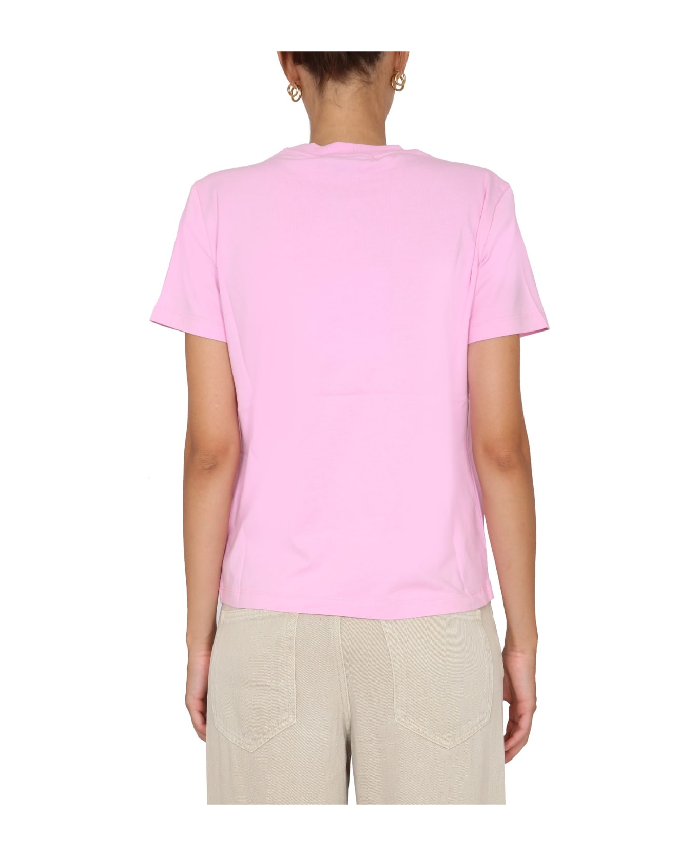 MSGM Micro Logo T-shirt - Rosa Tシャツ