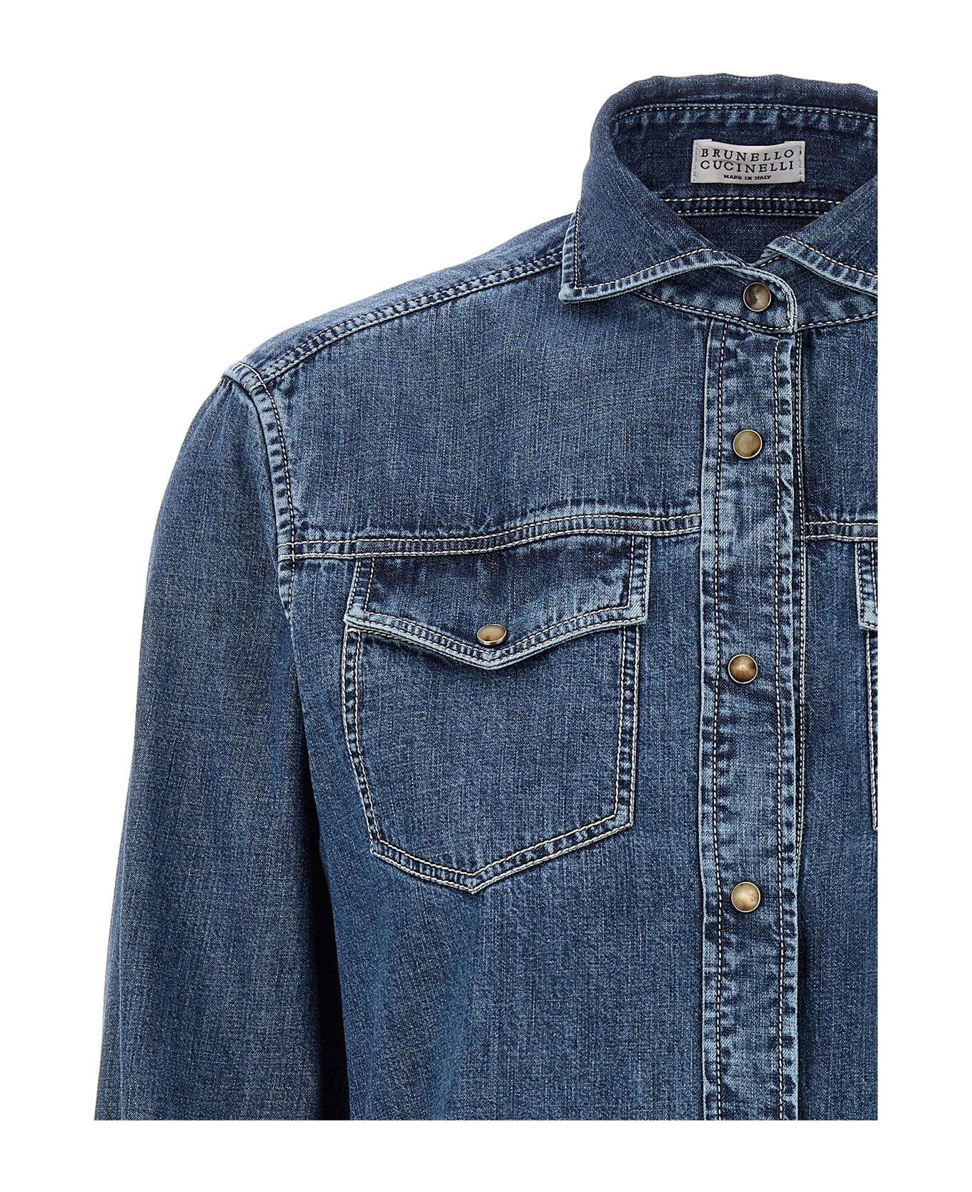 Brunello Cucinelli Denim Shirt - Blue
