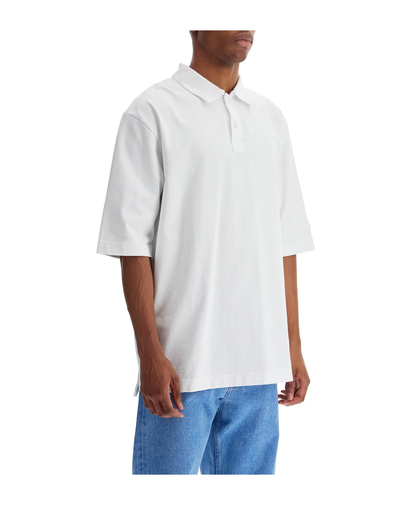 Marni Compact Jersey Polo Shirt - LILY WHITE (White)