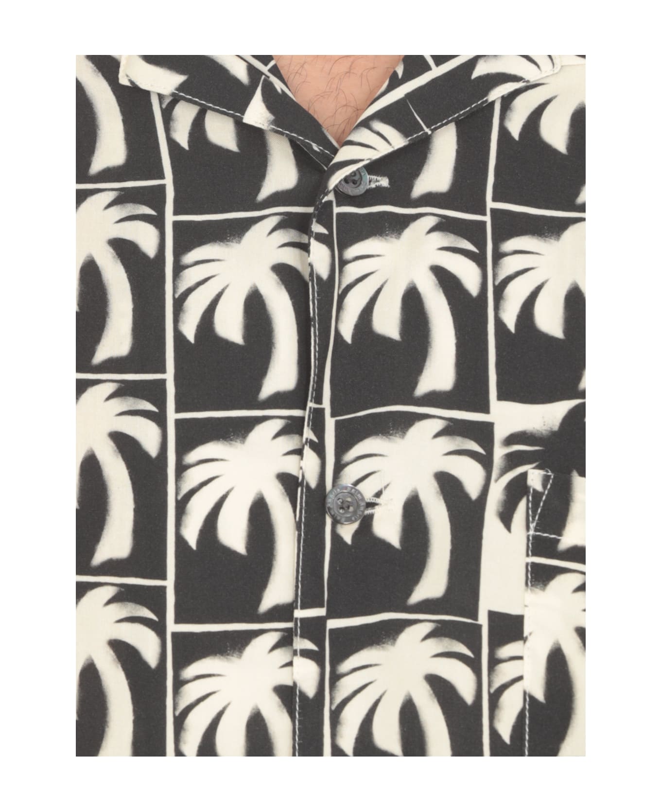 Palm Angels Bowling Shirt - Black Off シャツ