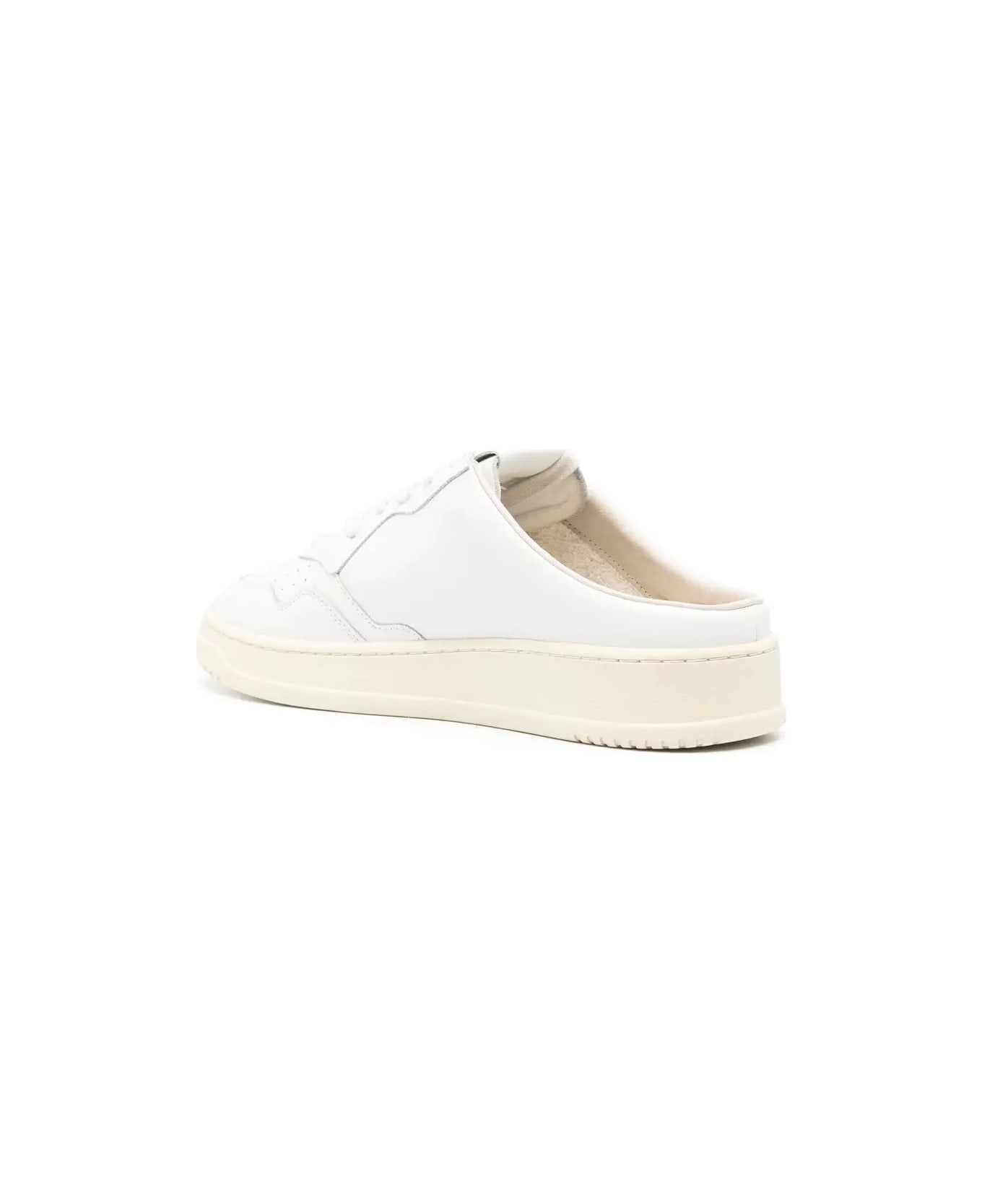 Autry White Medalist Mule Sneakers - White スニーカー