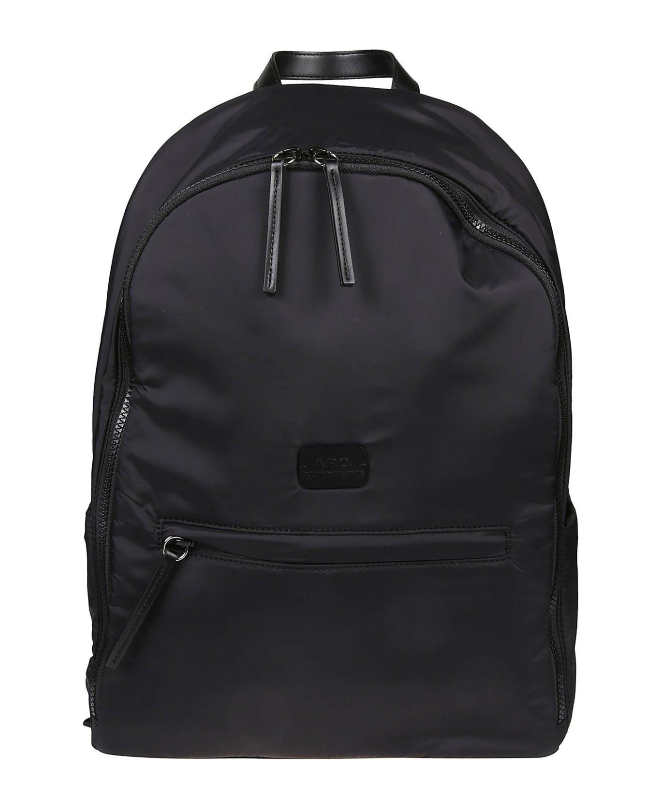 A.P.C. Logo Patch Zip-up Backpack - Lzz Noir バックパック