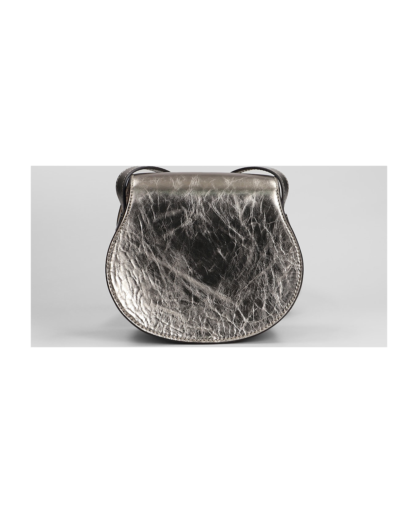 Chloé Marcie Shoulder Bag In Bronze Leather - bronze