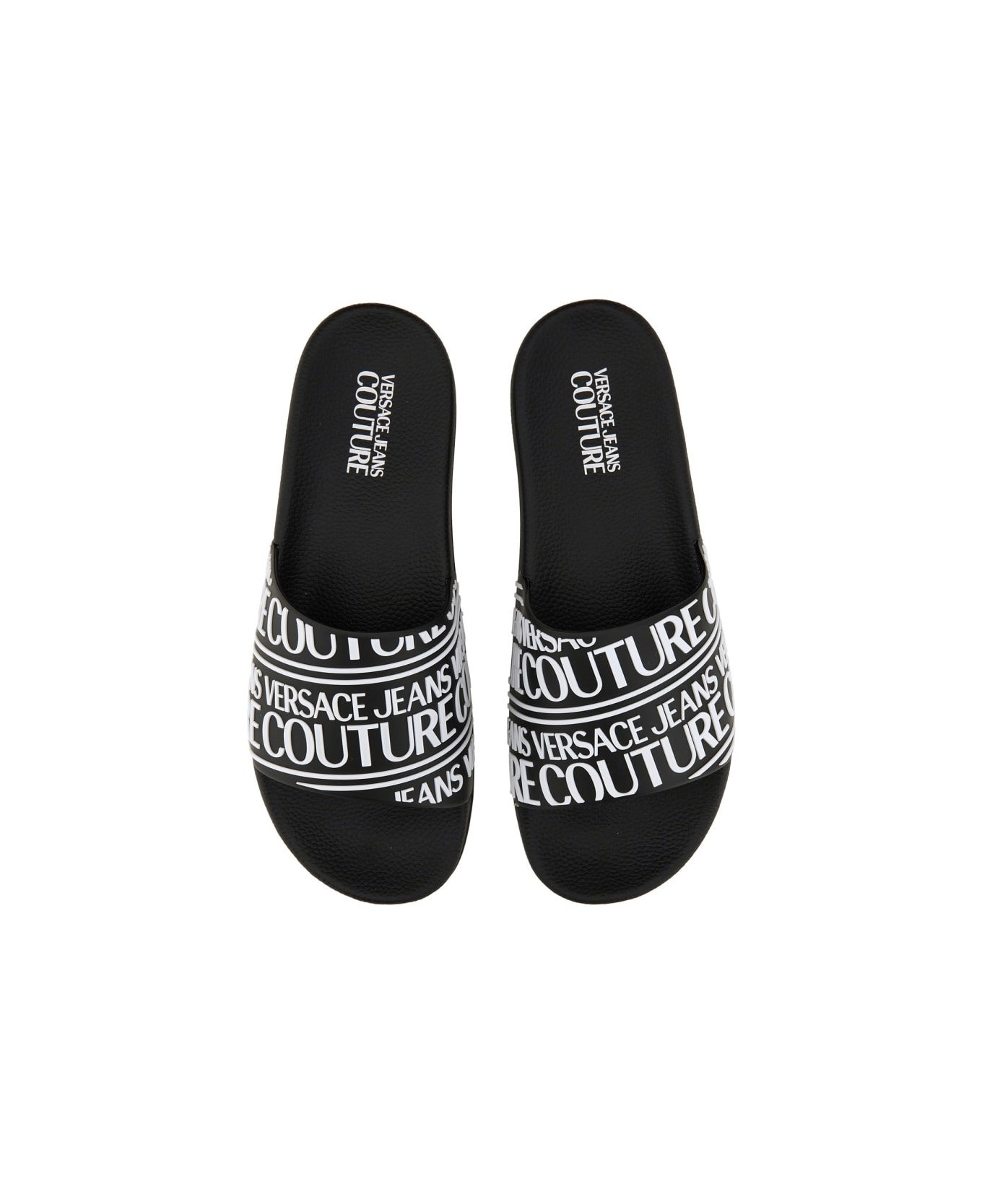 Versace Jeans Couture Sandal With Logo - BLACK その他各種シューズ