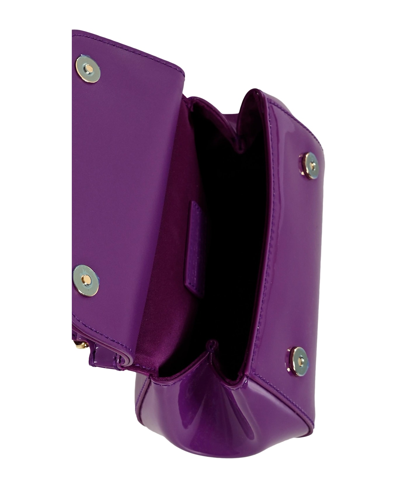 Dolce 
Gabbana Purple Sicily Bag For Girl With Logo - Violet