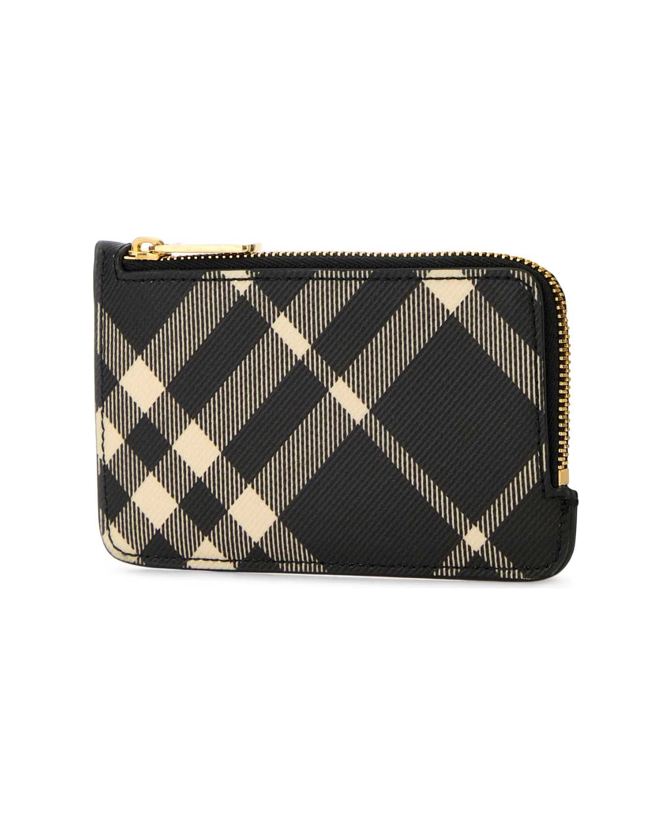 Burberry Printed Canvas Check Card Holder - BLACKCALICO 財布