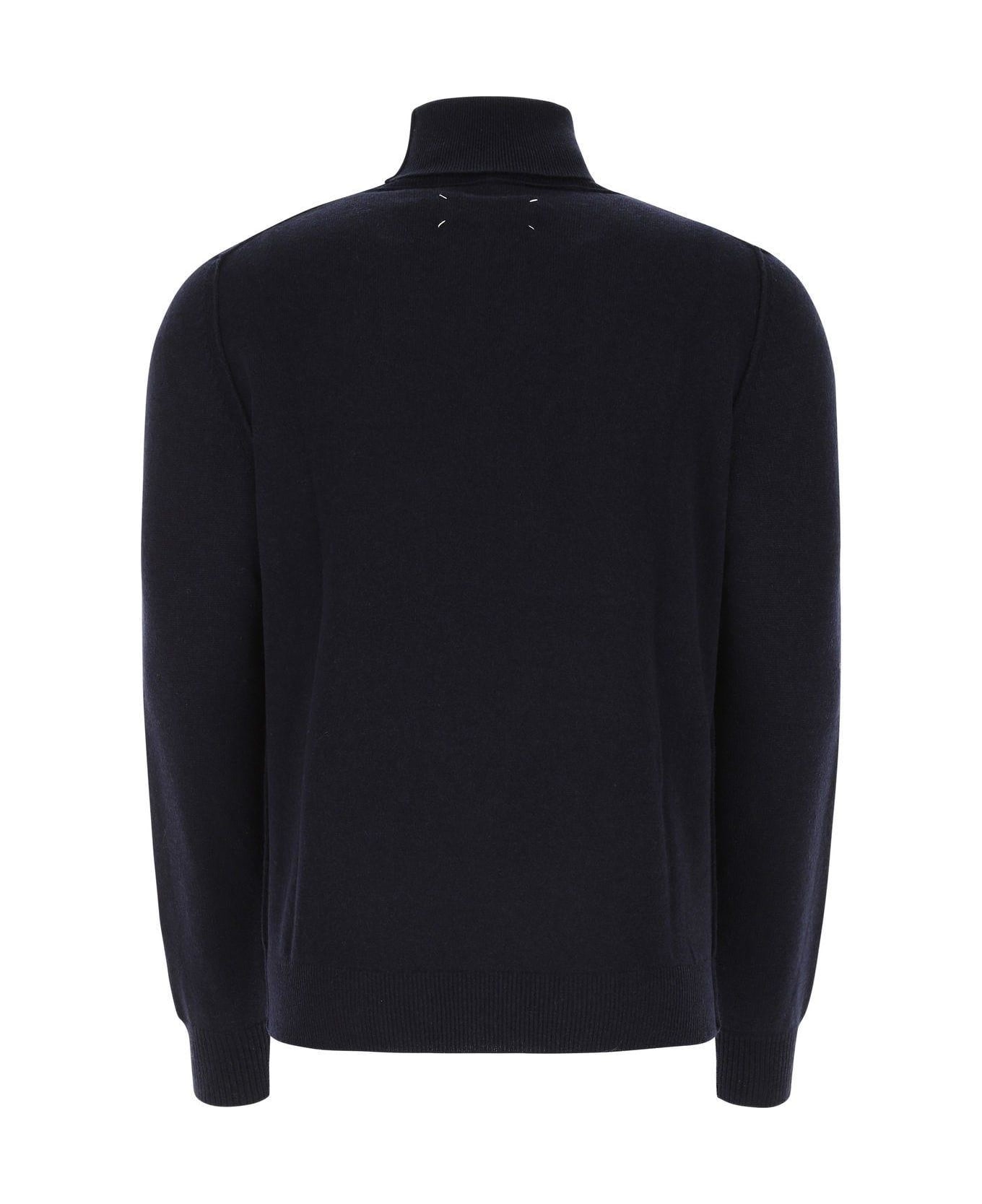 Maison Margiela Cashmere Turtleneck Sweater - Navy ニットウェア