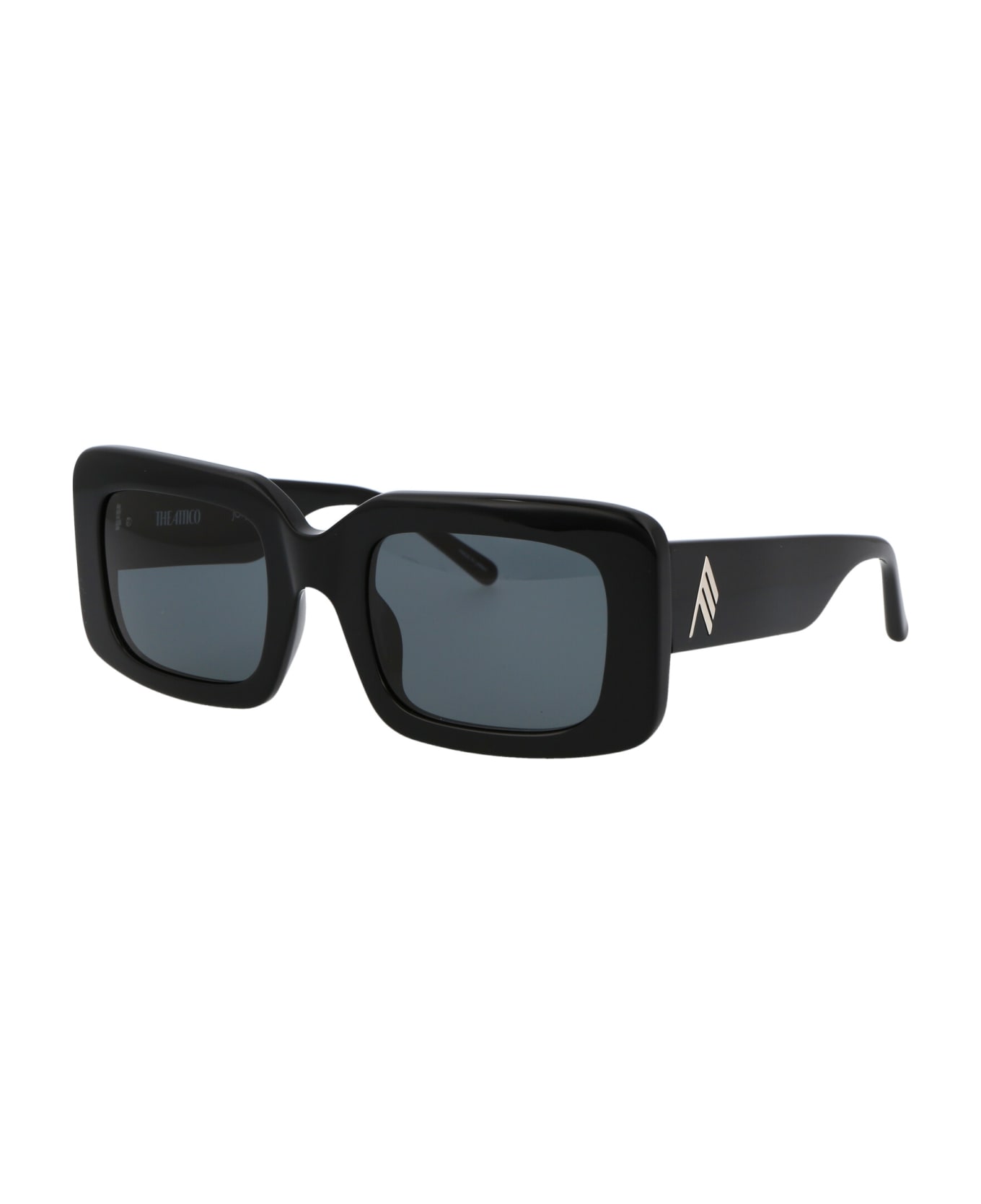 The Attico Jorja Sunglasses - BLACK/SILVER/GREY サングラス