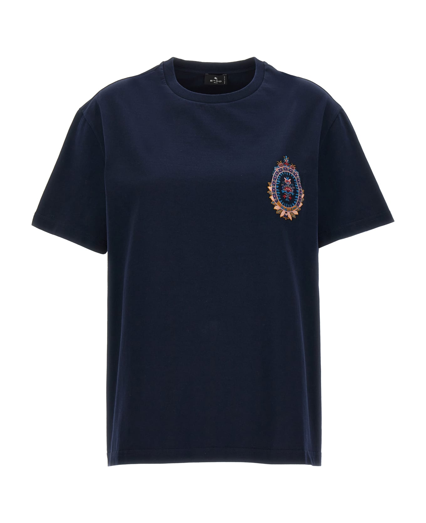 Etro Embroidery T-shirt - Blue