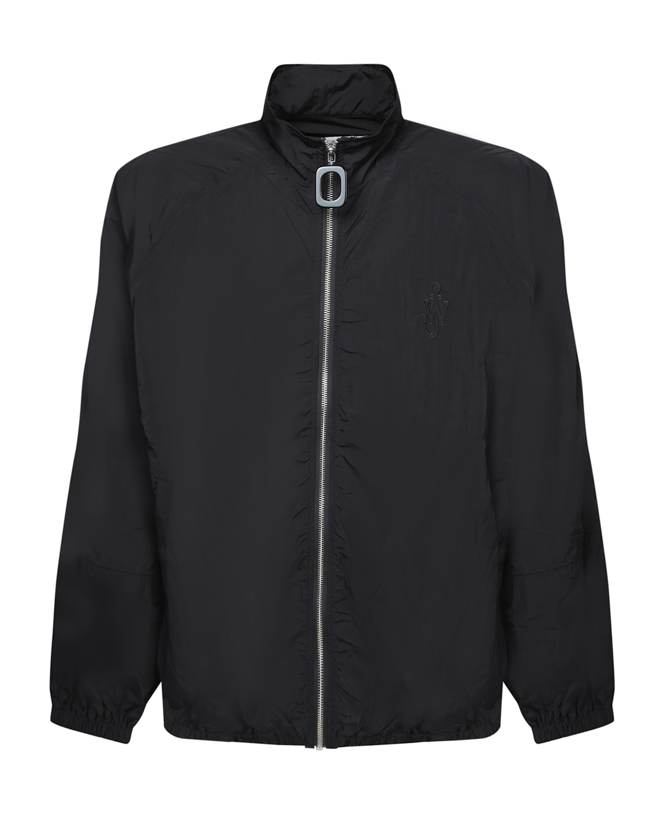 J.W. Anderson Sporty Bomber Jacket With Raglan Sleeves - Black