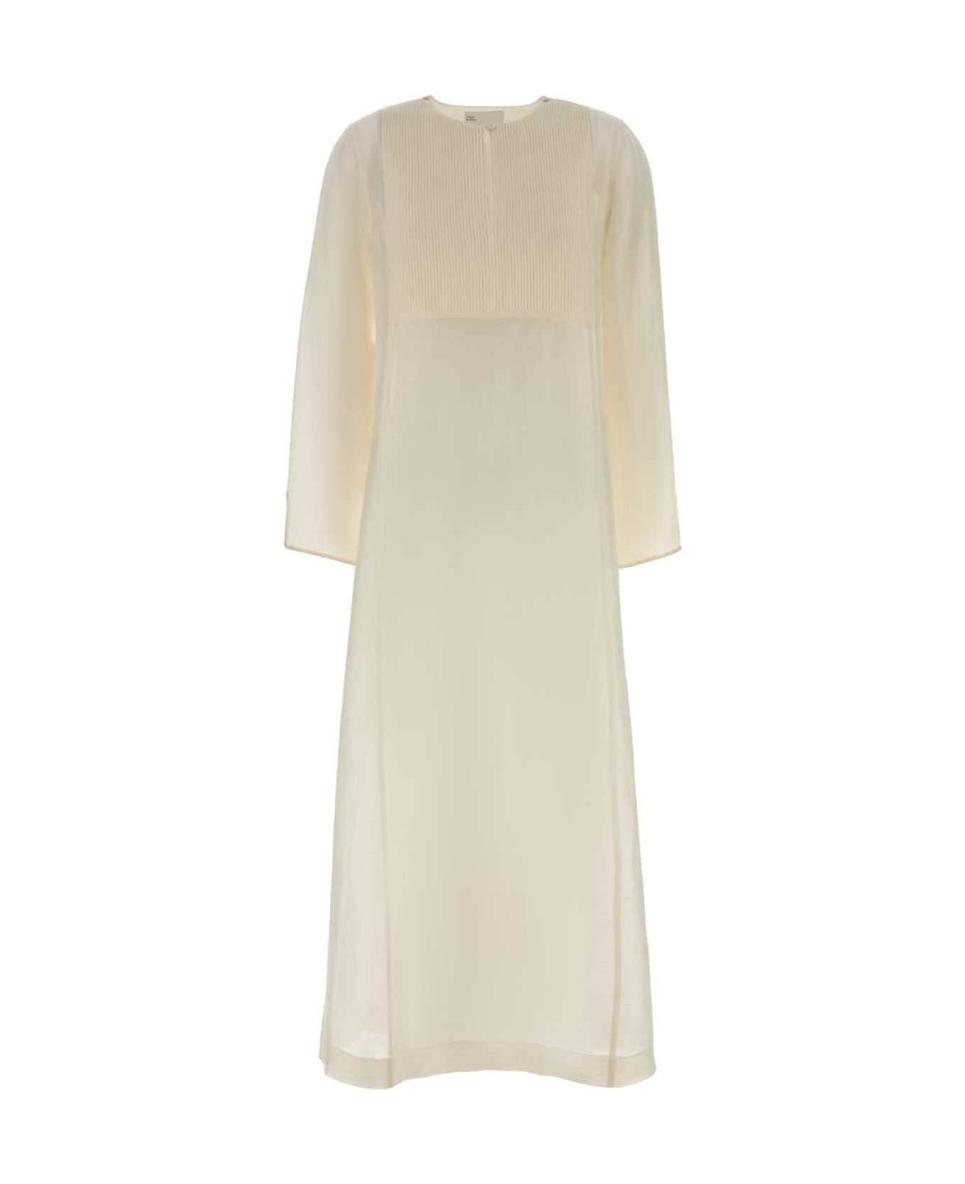 Tory Burch Ivory Linen Blend Caftan - 106