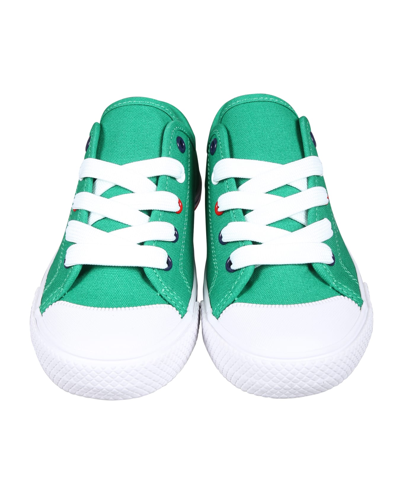 Tommy Hilfiger Green Sneakers For Kids With Logo - Green