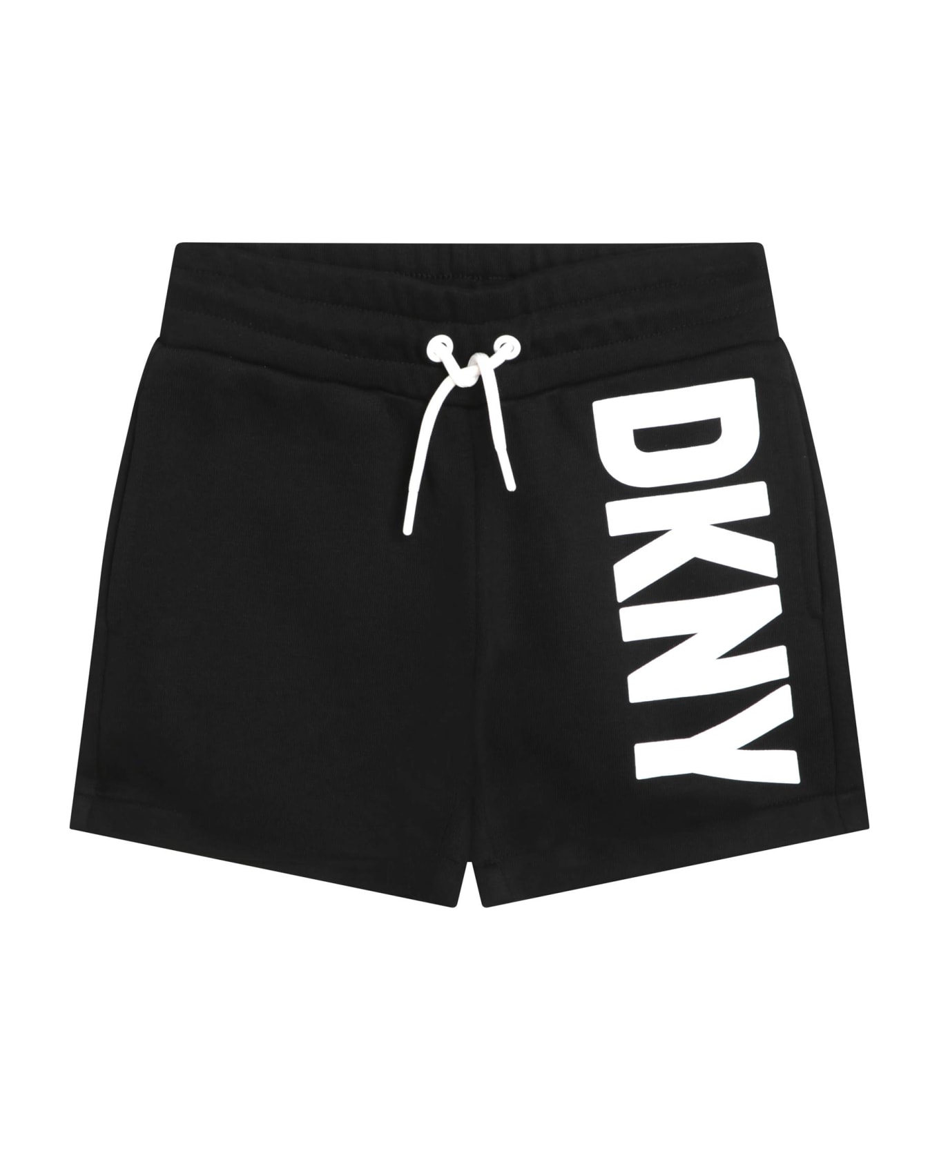 DKNY Shorts With Drawstring - Black