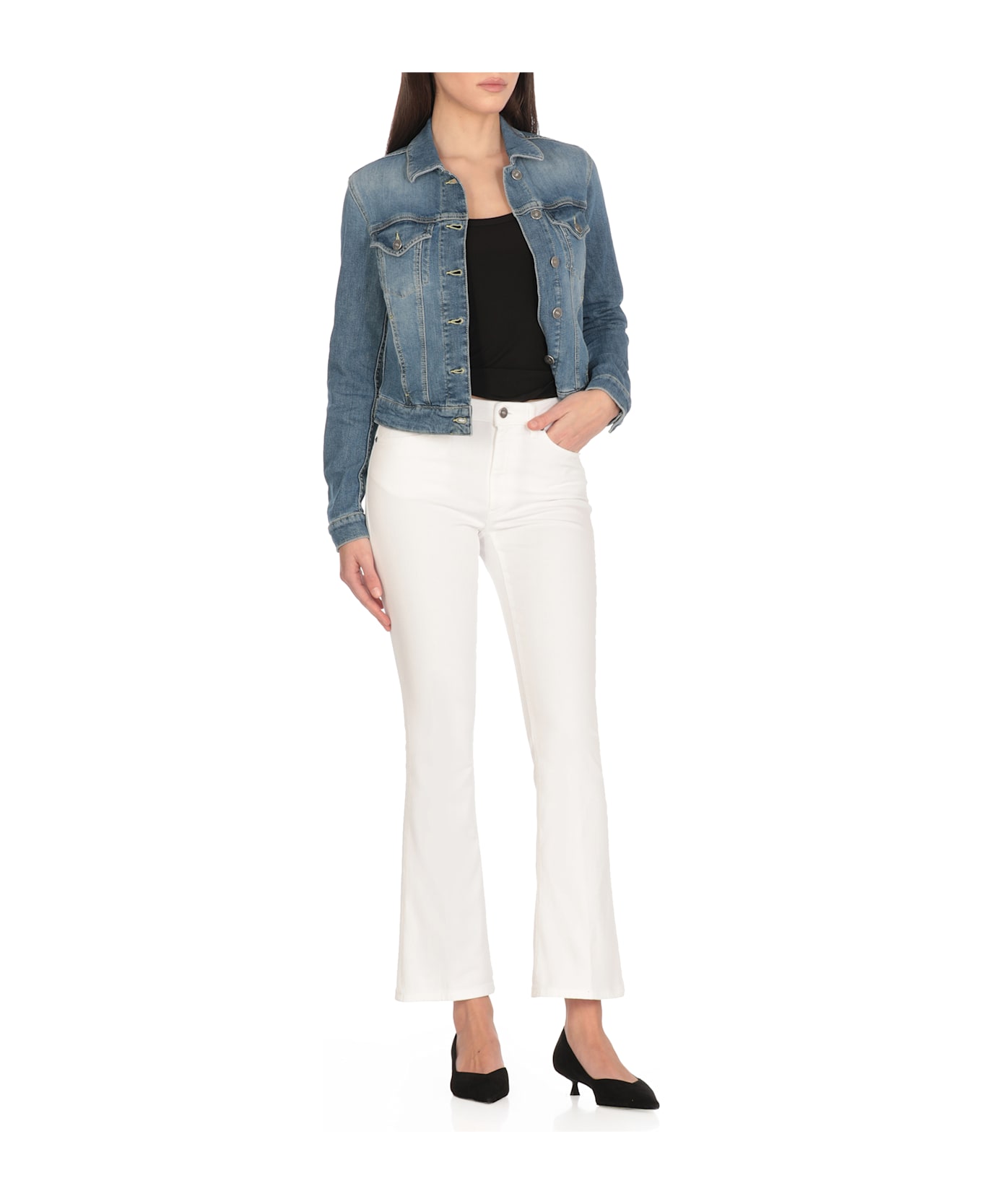 Dondup Cotton Jeans Jacket - Blue