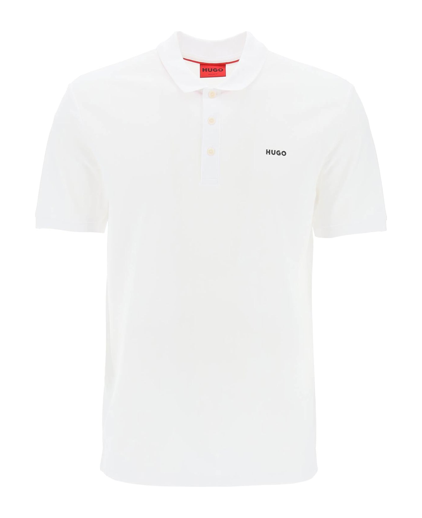 Hugo Boss Cotton Piquã© Donos Polo Shirt - WHITE