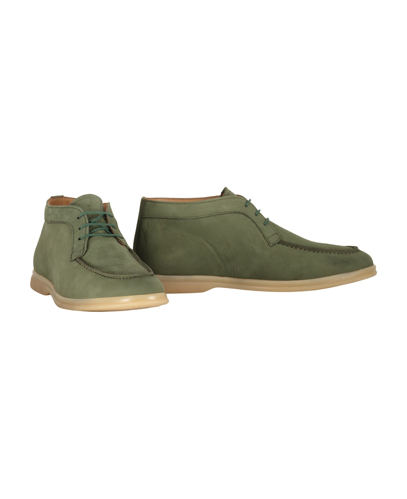 Bruno Magli Leather Lace-up Shoes - green