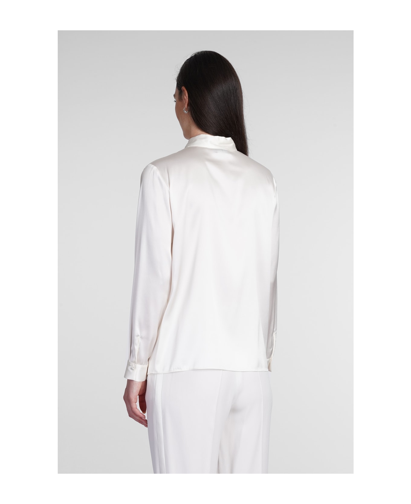 Emporio Armani Shirt In White Silk - white