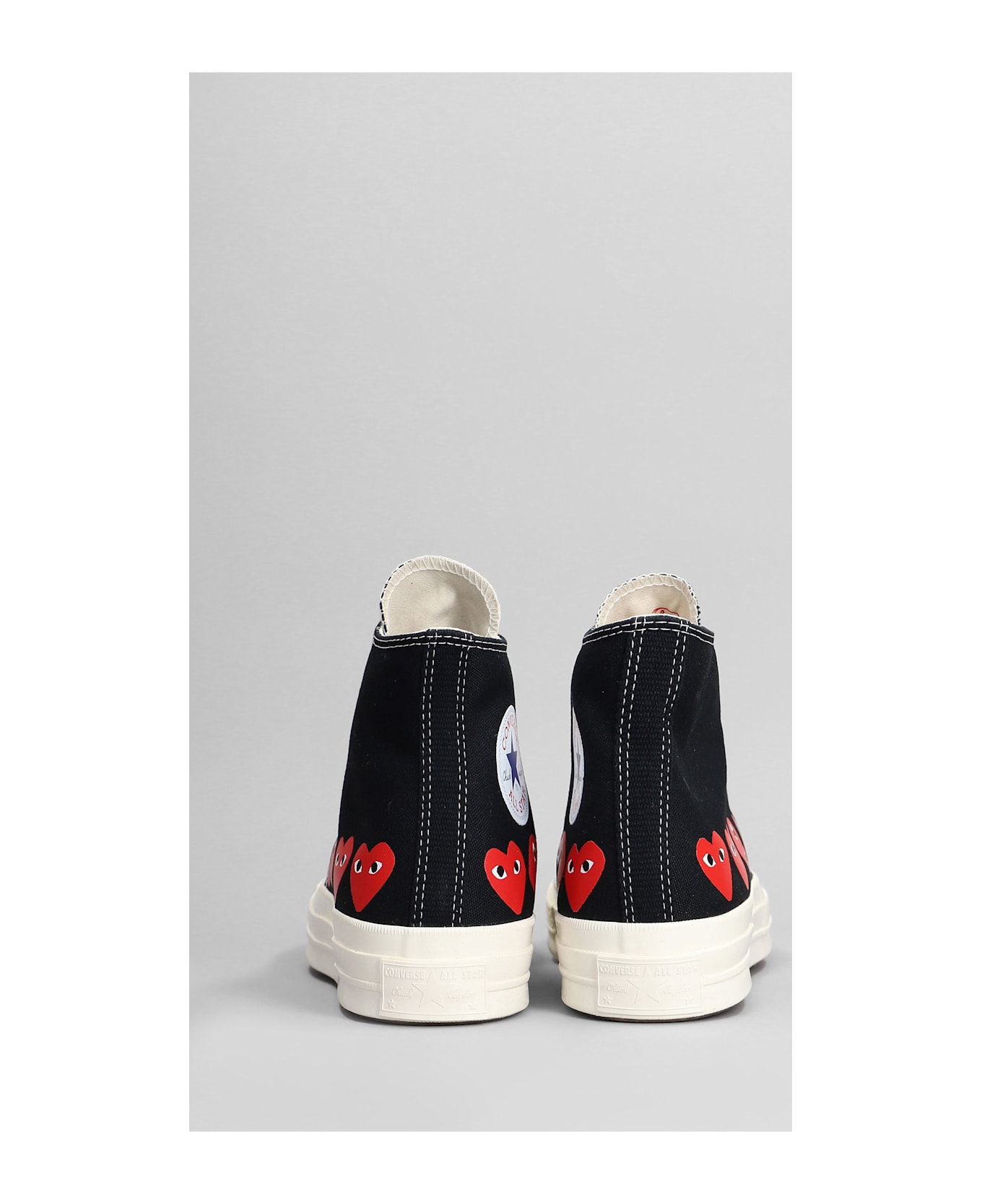 Comme des Garçons Play Chuck 70 Cdg High Sneakers In Black Cotton - black