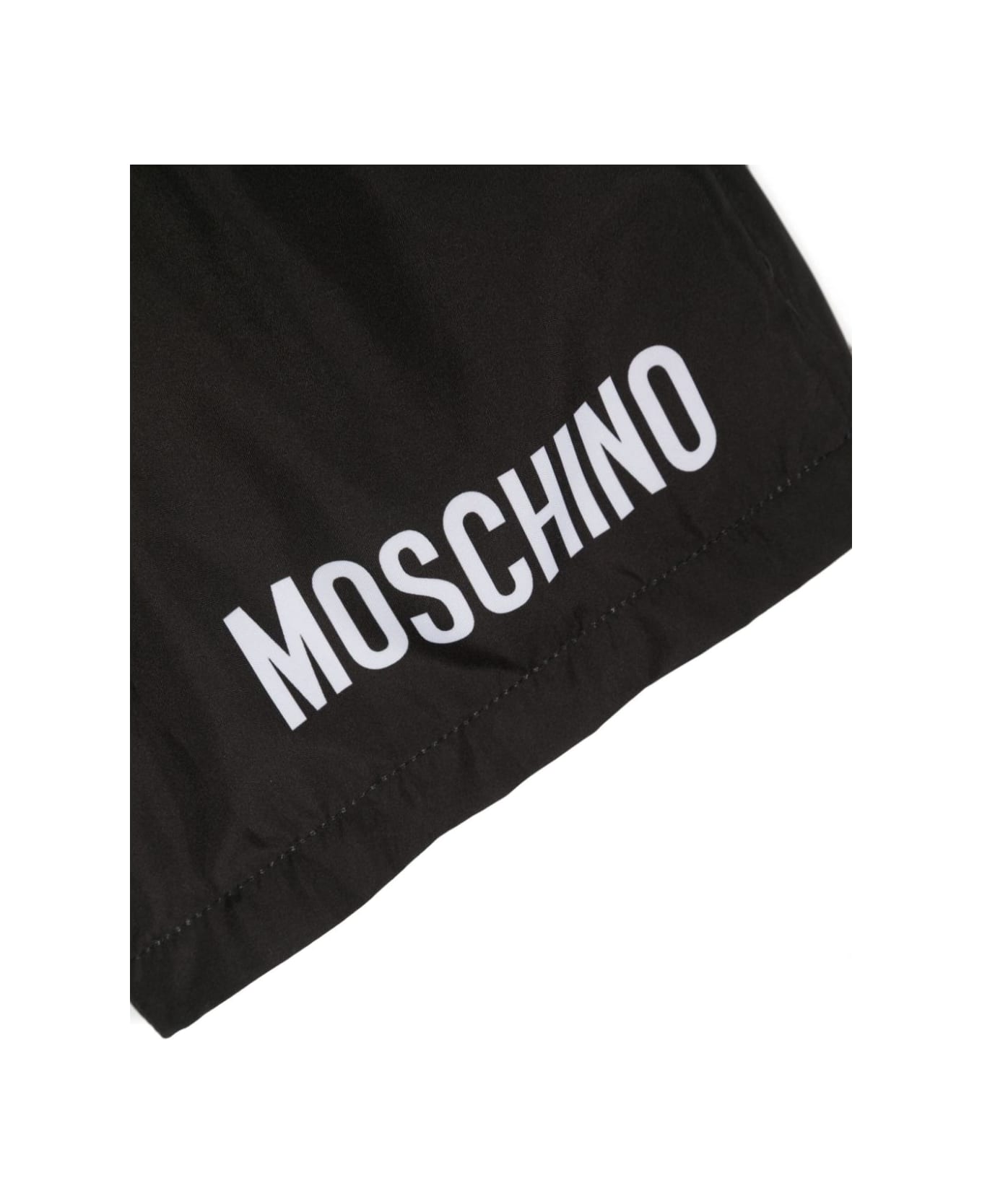 Moschino Black Swimwear With Logo - Black 水着