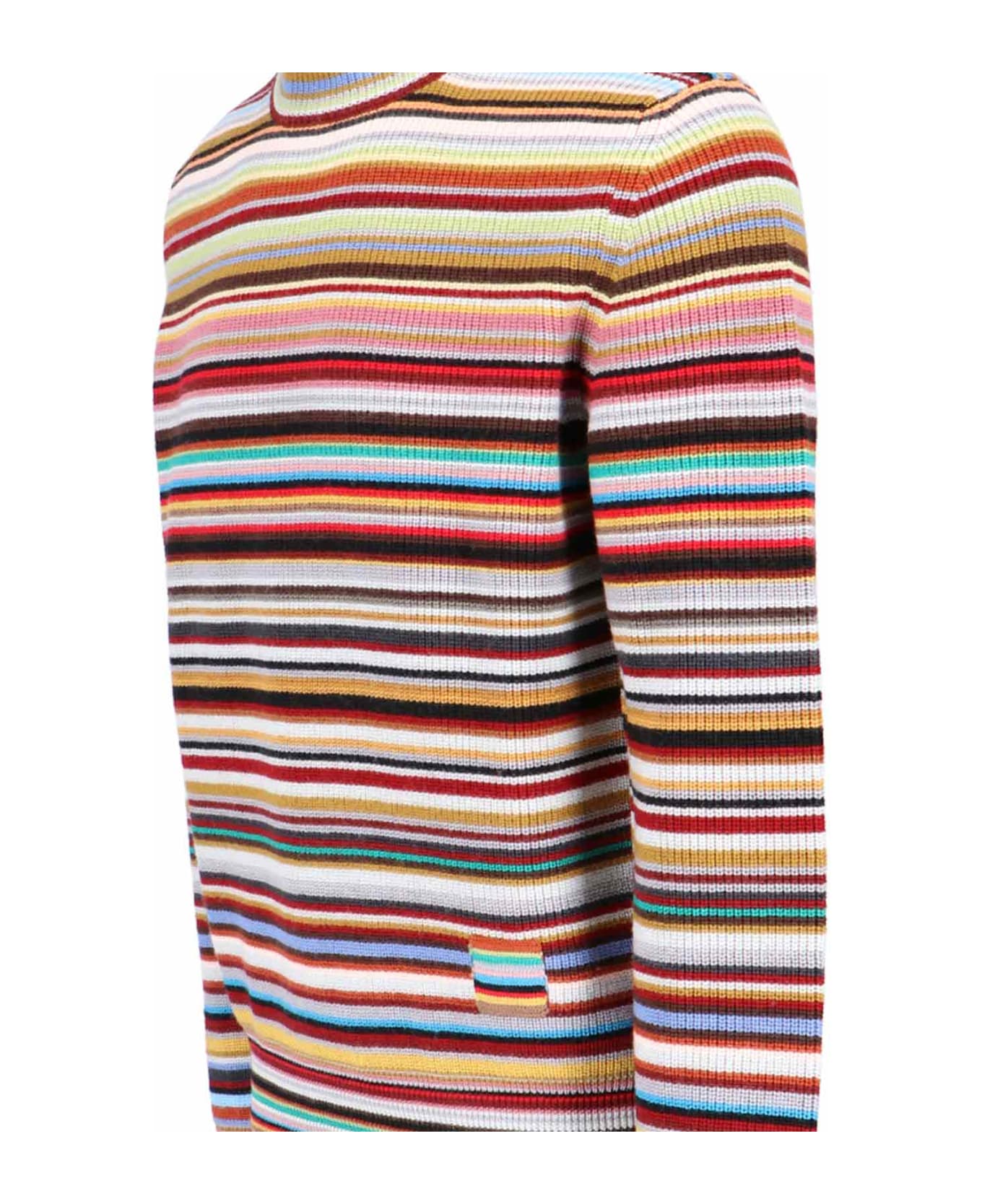 Paul Smith Striped Wool Turtleneck Sweater - Multi Coloured