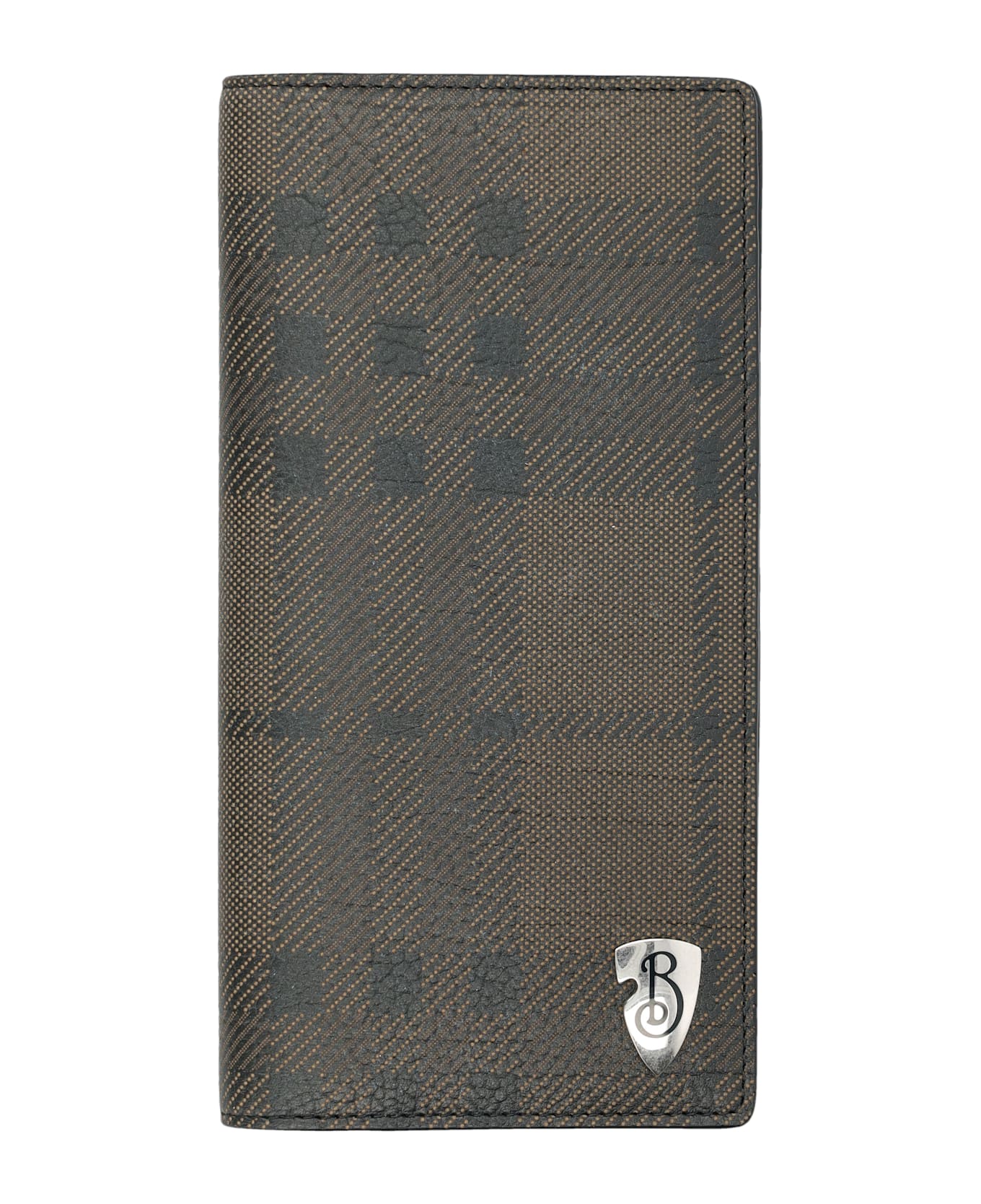 Burberry London B Shield Continental Wallet - SLATE