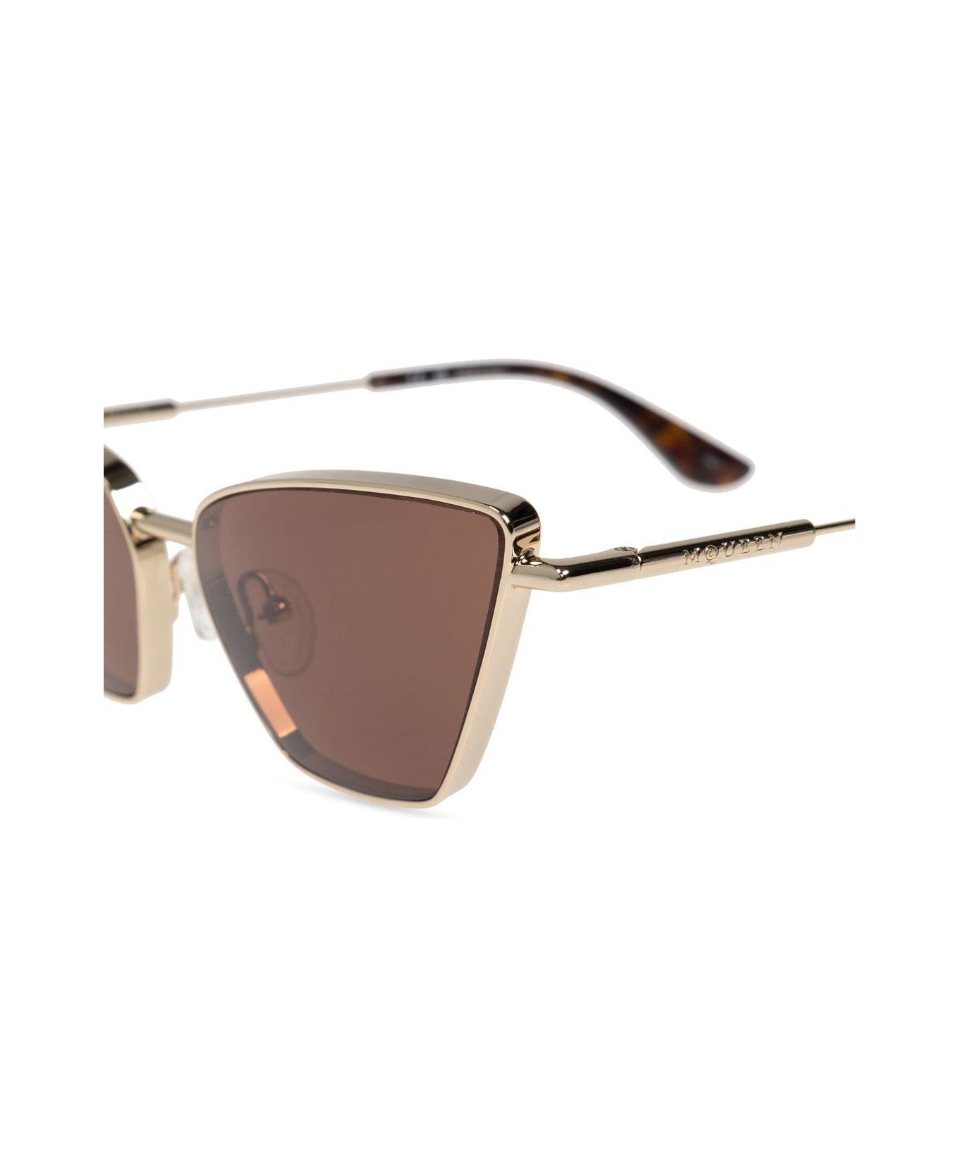 Alexander McQueen Cat-eye Frame Sunglasses - Golden
