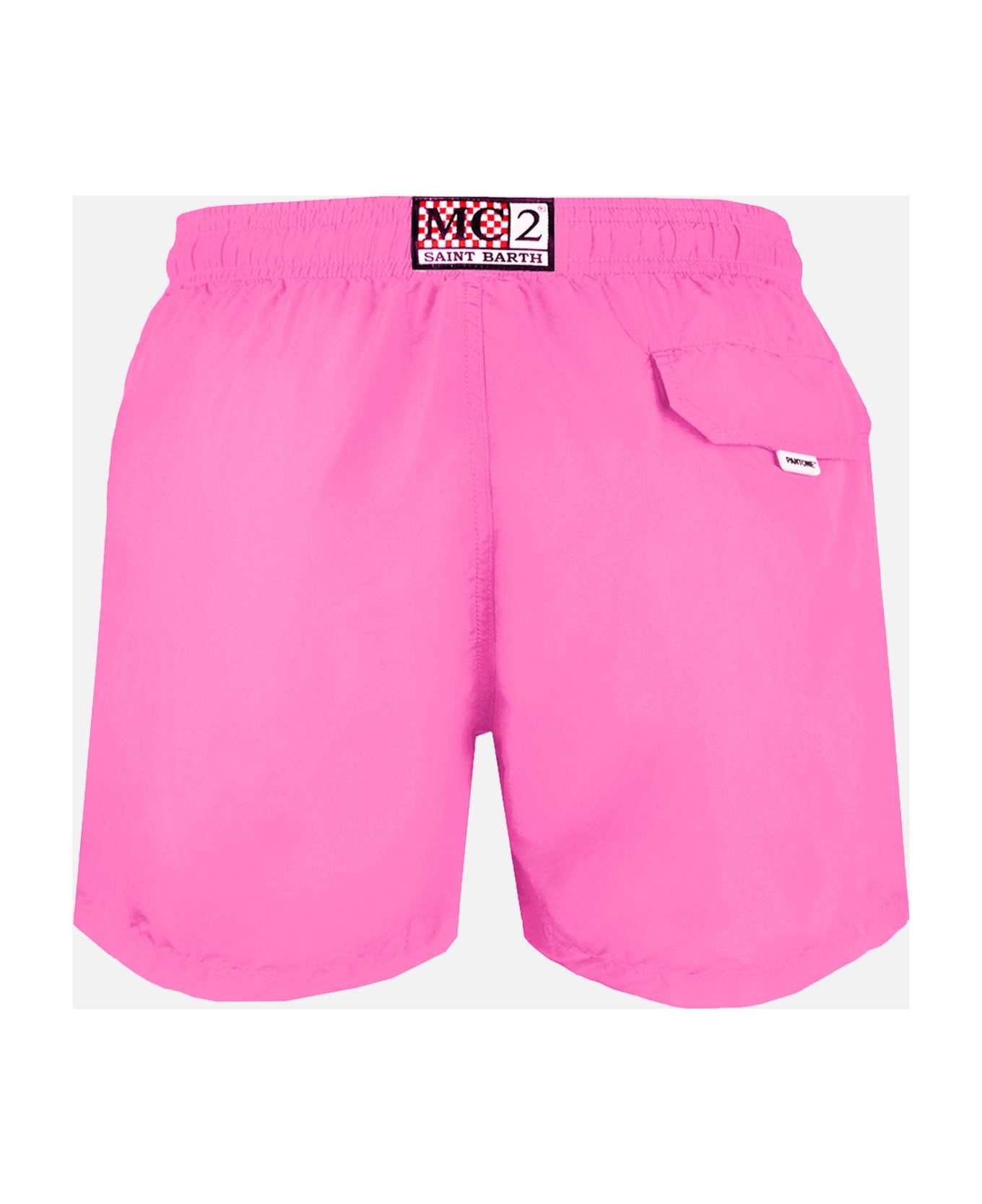 MC2 Saint Barth Man Pink Fluo Swim Shorts | Pantone Special Edition - PINK