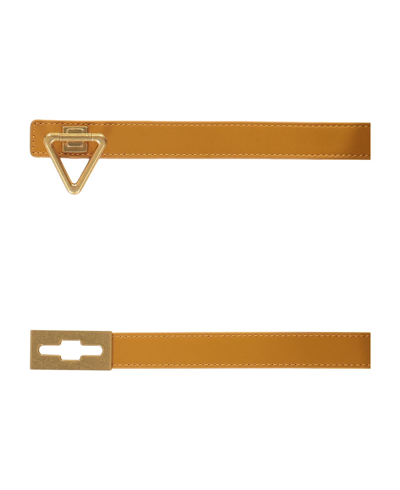 Bottega Veneta Point Lock Belt - Saddle Brown