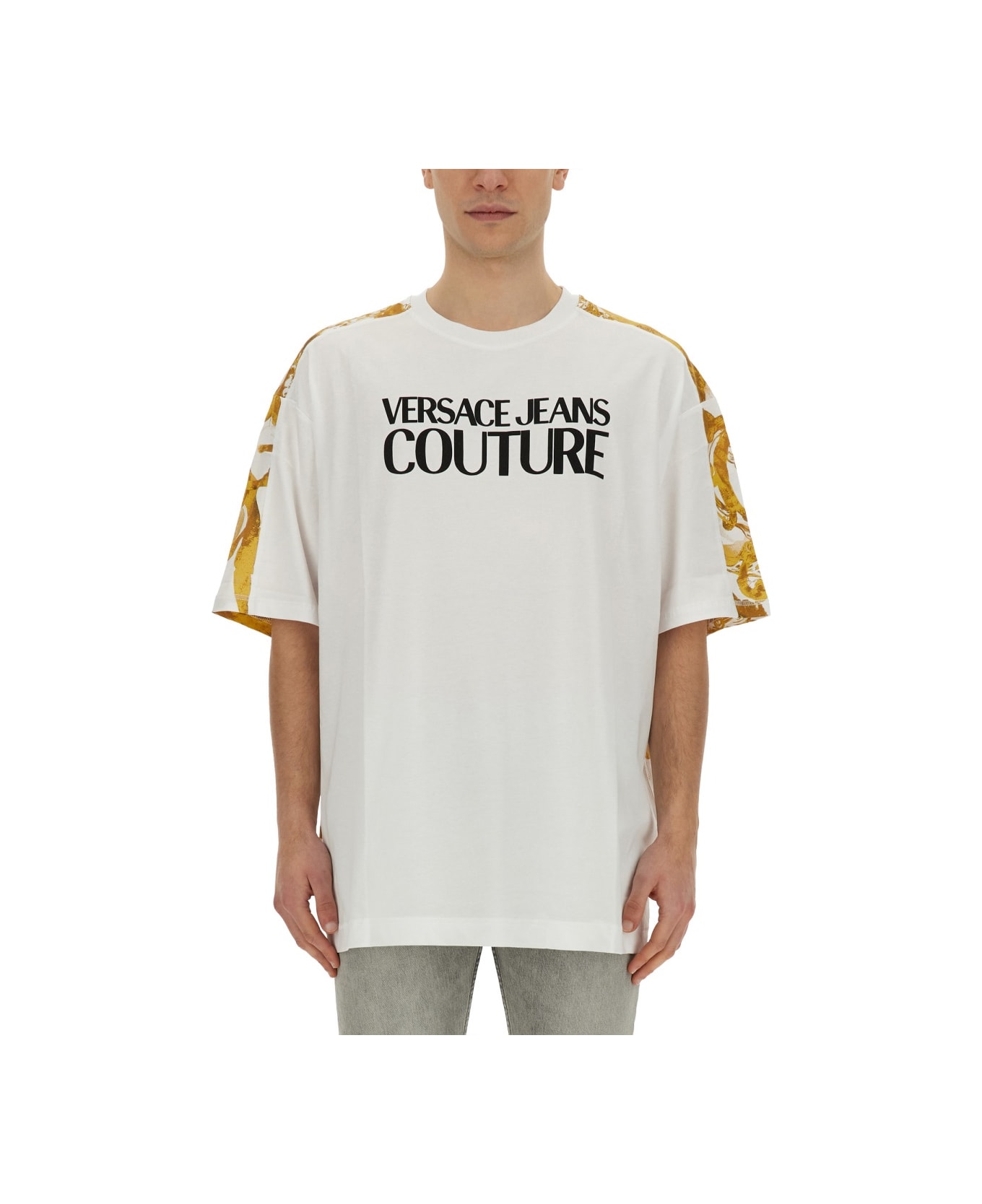 Versace Jeans Couture T-shirt With Logo - WHITE