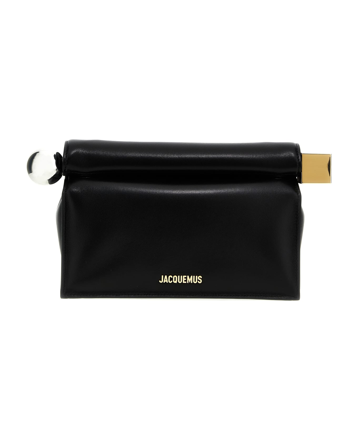 Jacquemus 
la Pochette Rond Carré
 Clutch - Black  