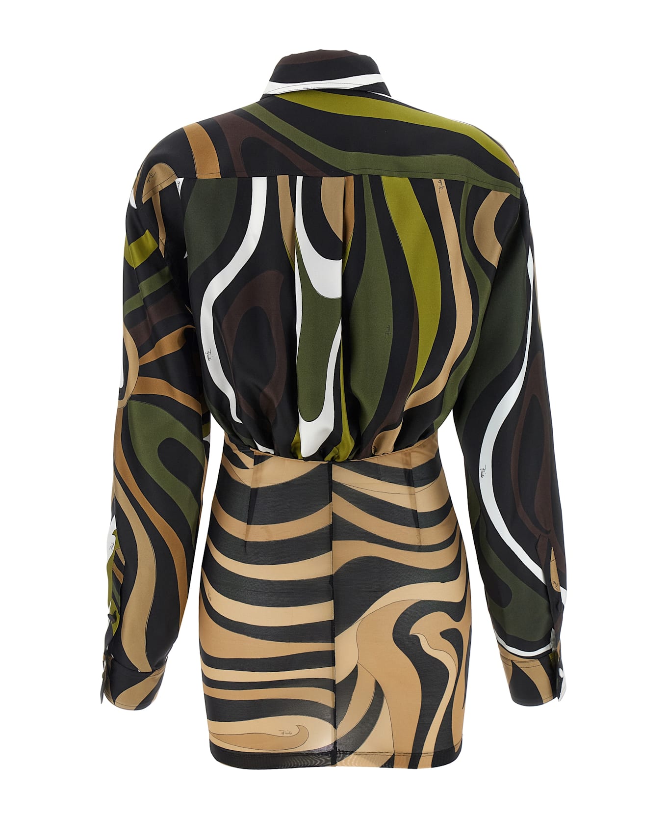 Pucci Marble Dress - KHAKI