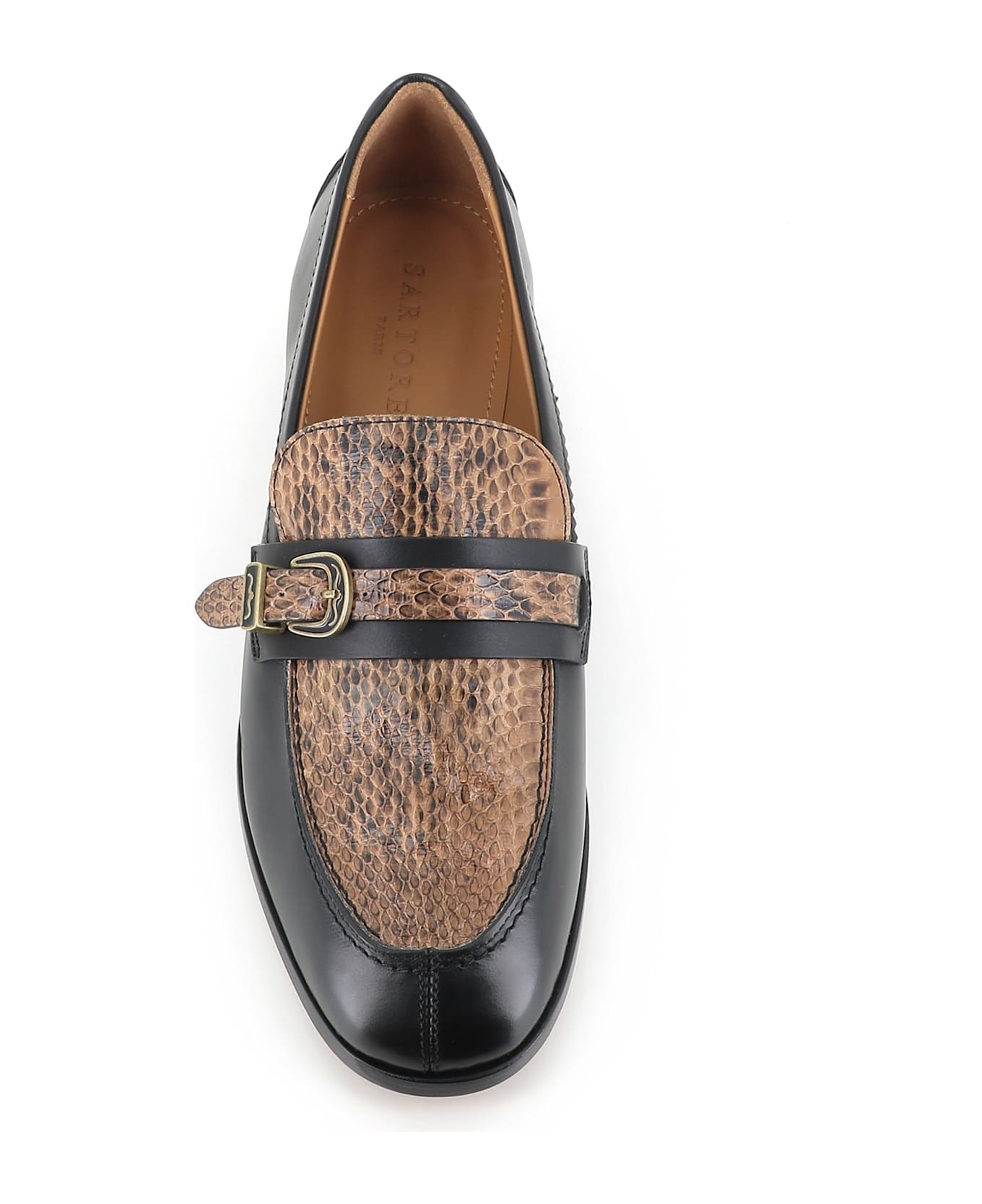 Sartore Loafer - Black/beige