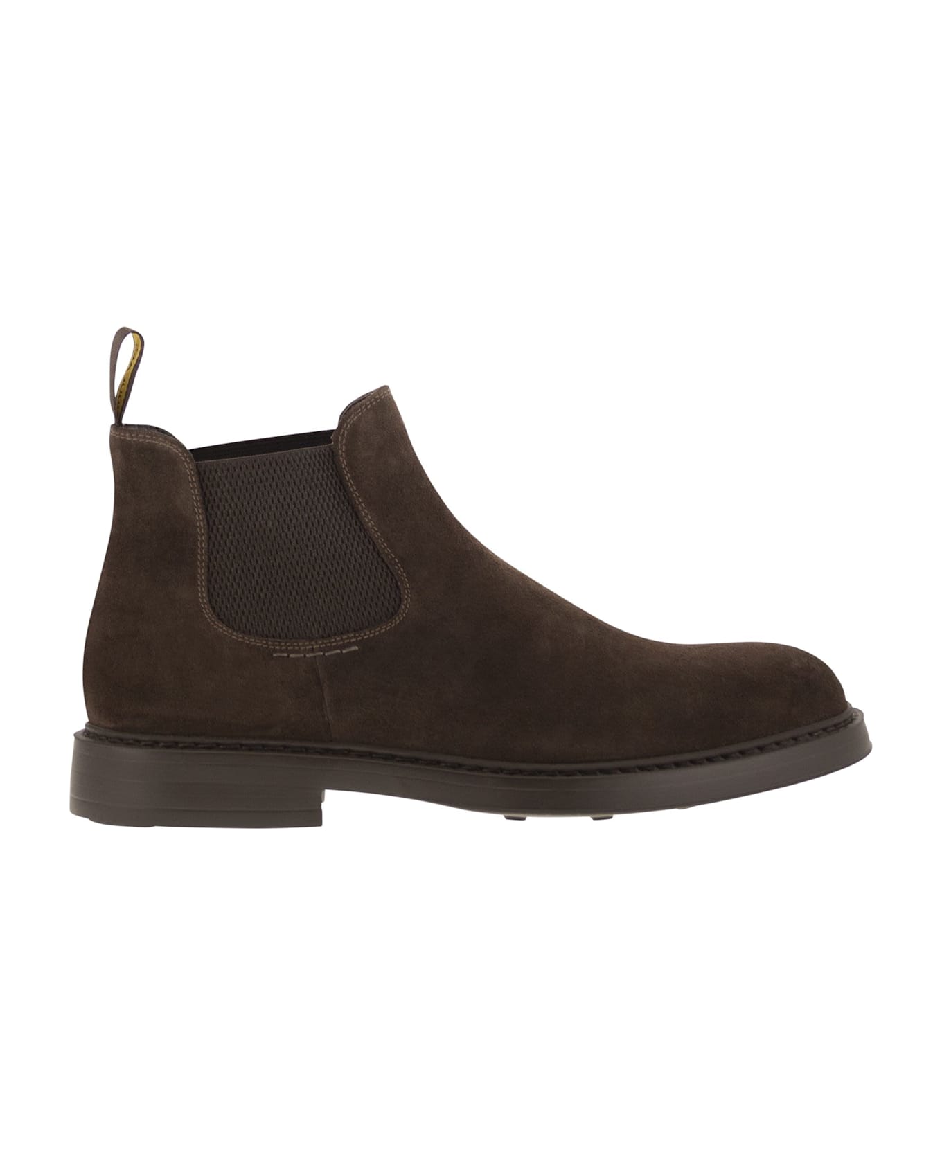 Doucal
s Suede Chelsea Boot - Brown