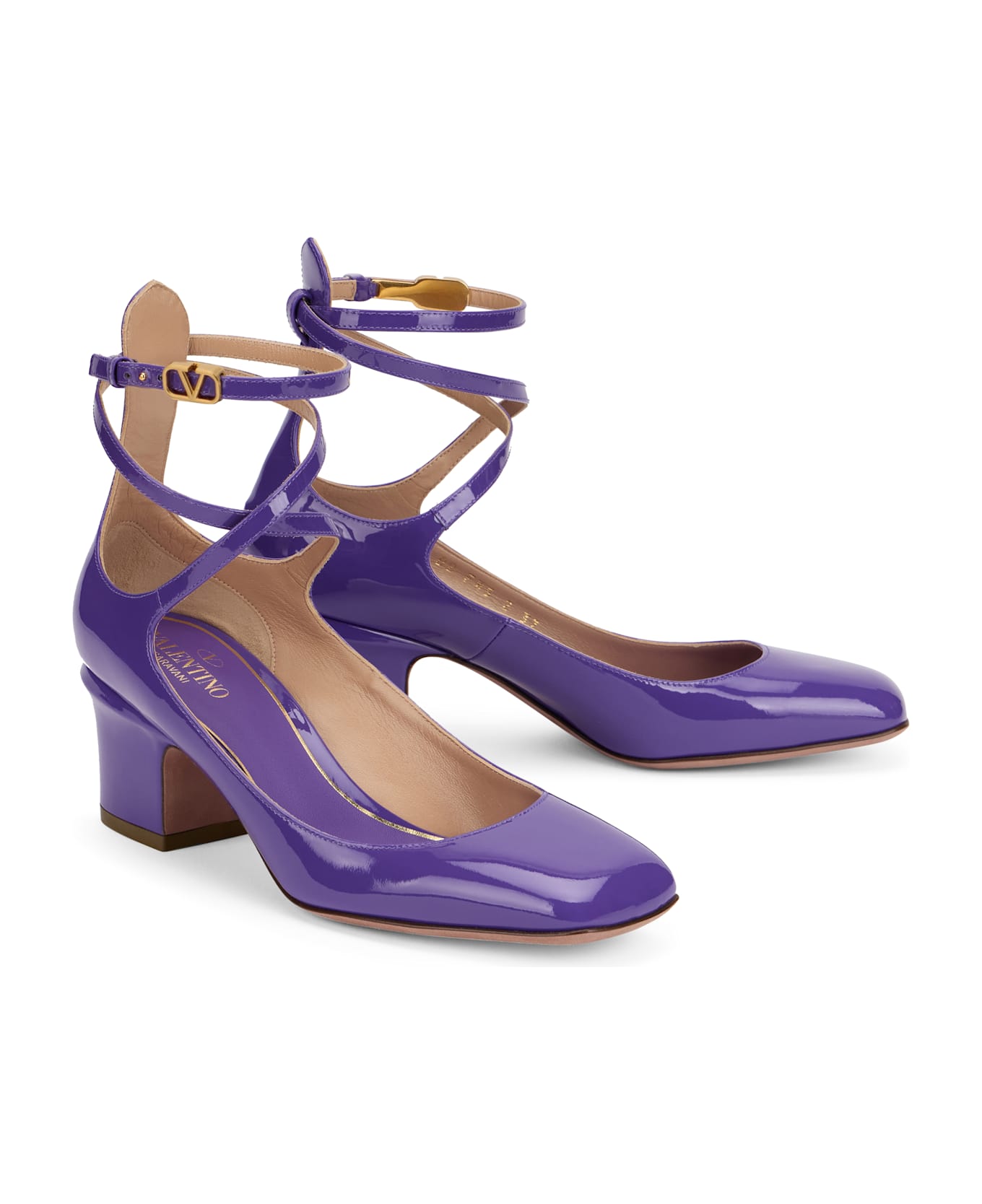 Valentino Garavani - Patent Leather Pumps - purple ハイヒール