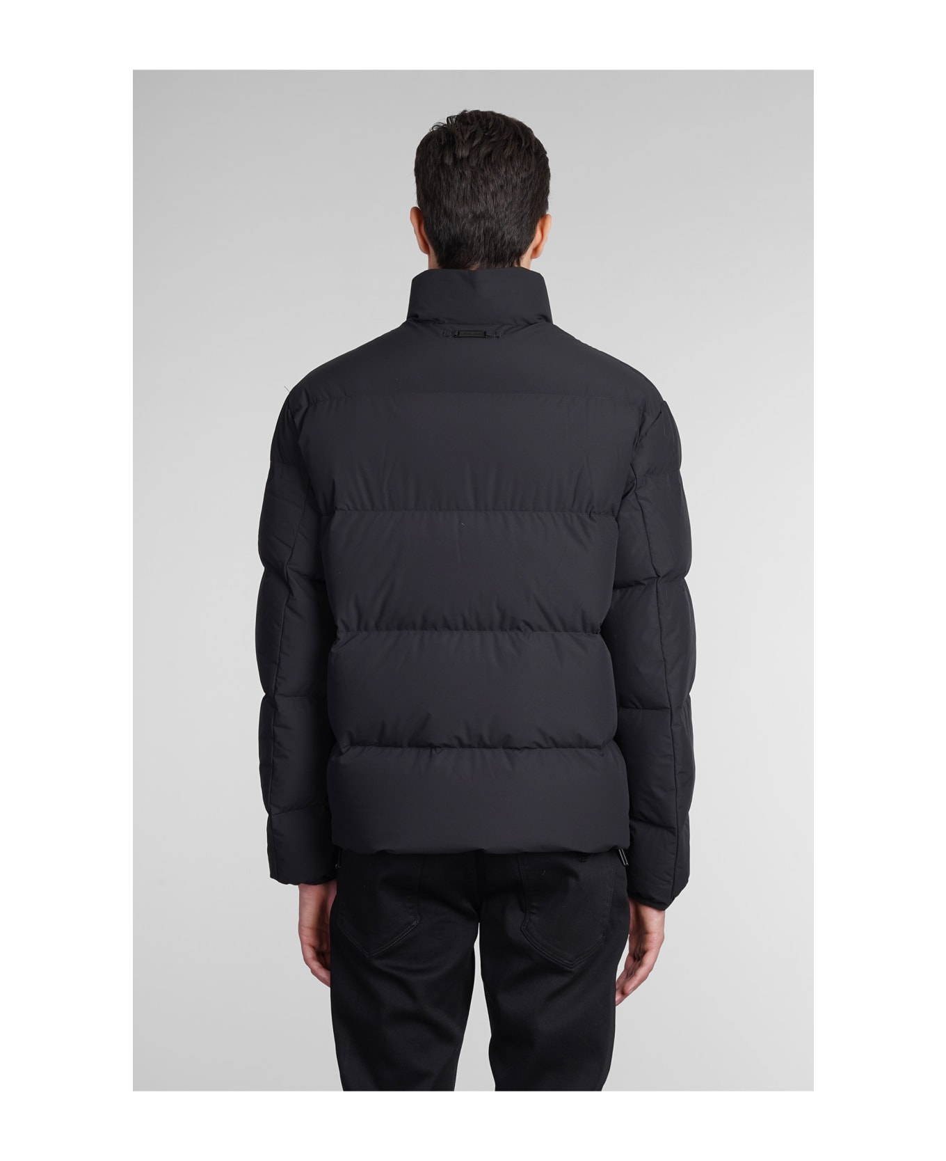 Emporio Armani Puffer In Black Polyester - Black