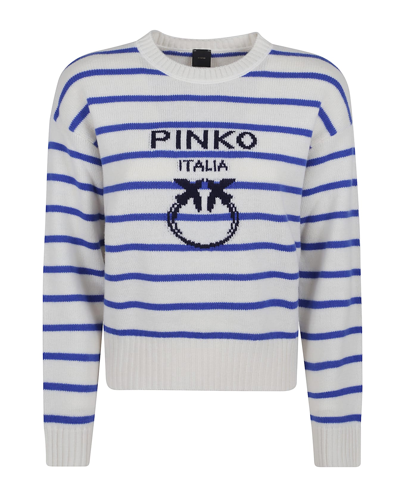 Pinko New Burgos Stripes Mariniere 1 - Eez Bianco Oceano Blu