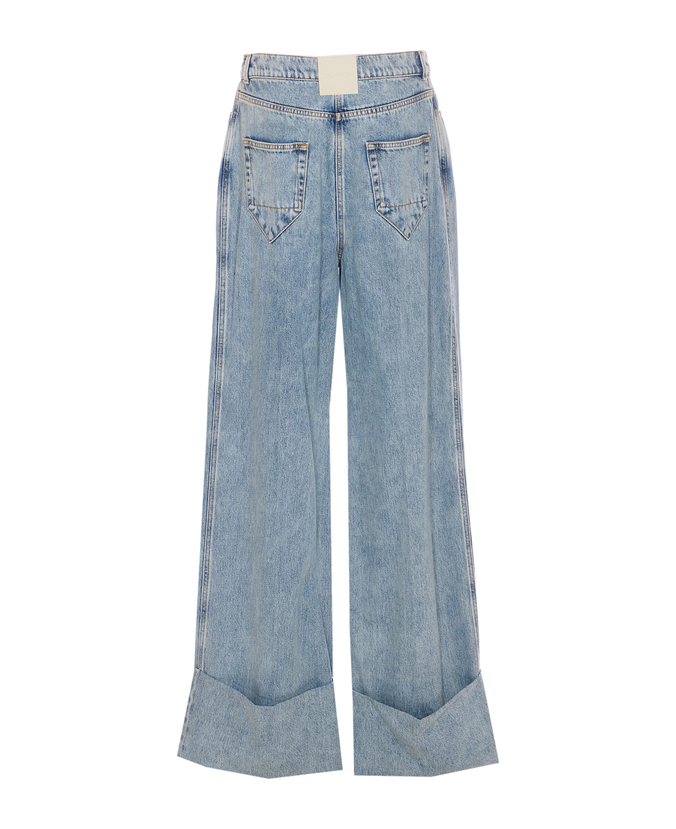 Lanvin Wide Leg Denim Pants - Blue
