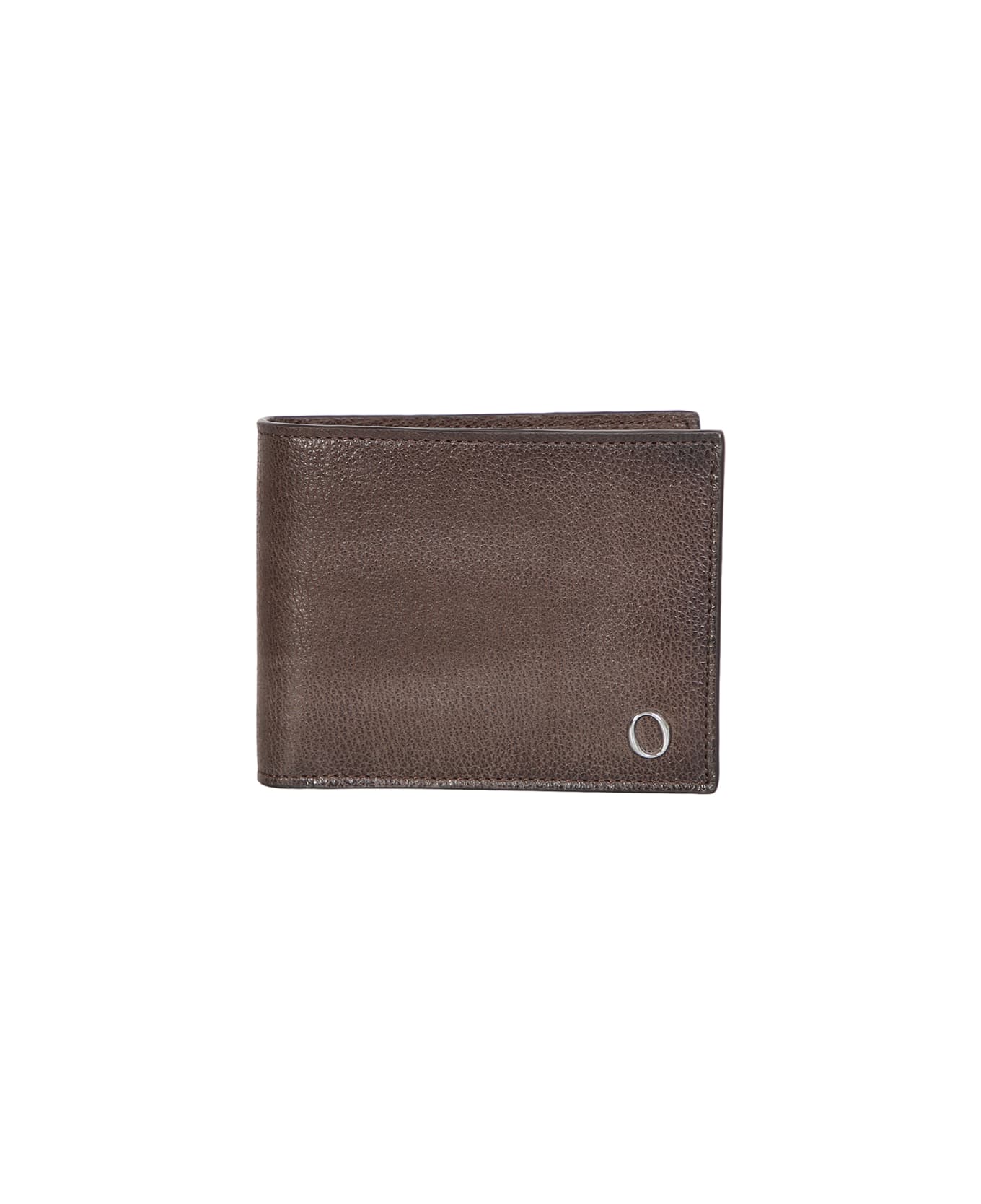 Orciani Dark Brown Bi-fold Wallet - Brown 財布