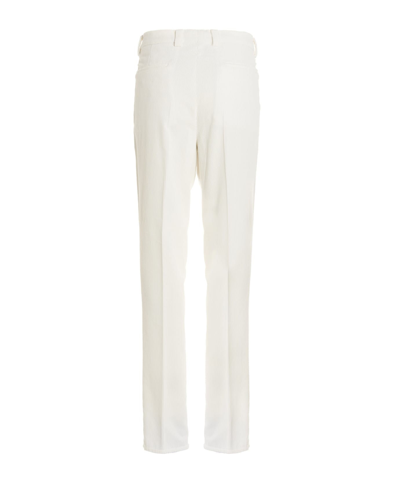 Brunello Cucinelli Corduroy Trousers - White