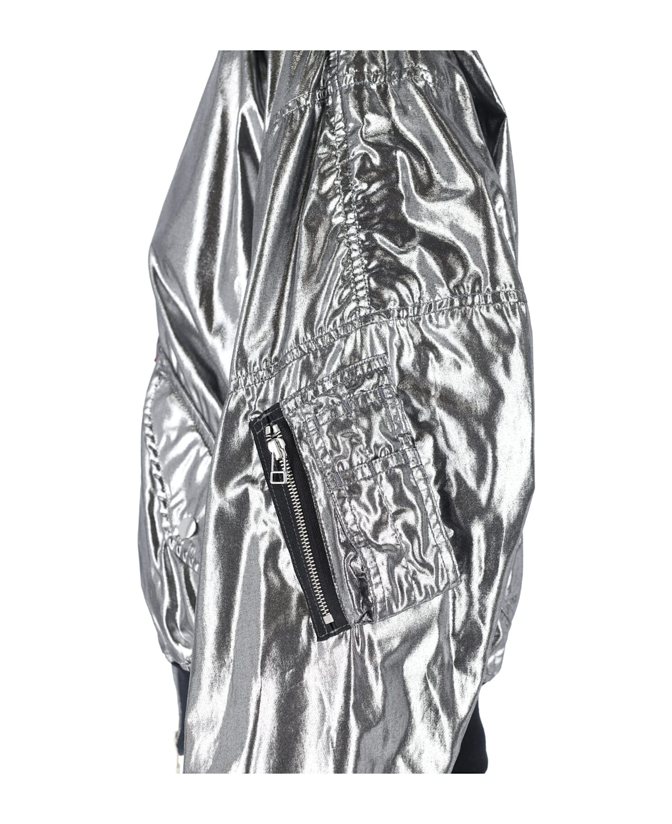 Junya Watanabe Zip Bomber Jacket - Silver