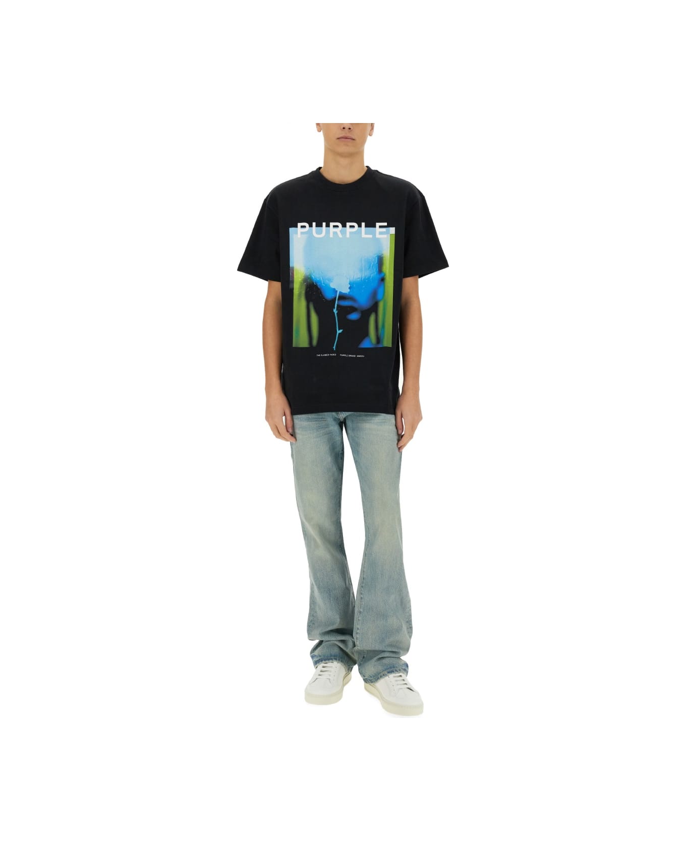 Purple Brand "coated Flare" Jeans - DENIM