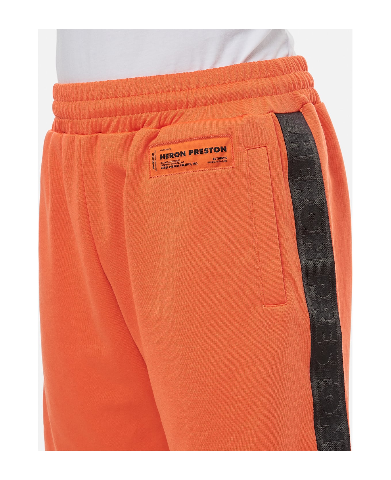 HERON PRESTON Logoed Trackshorts - Orange