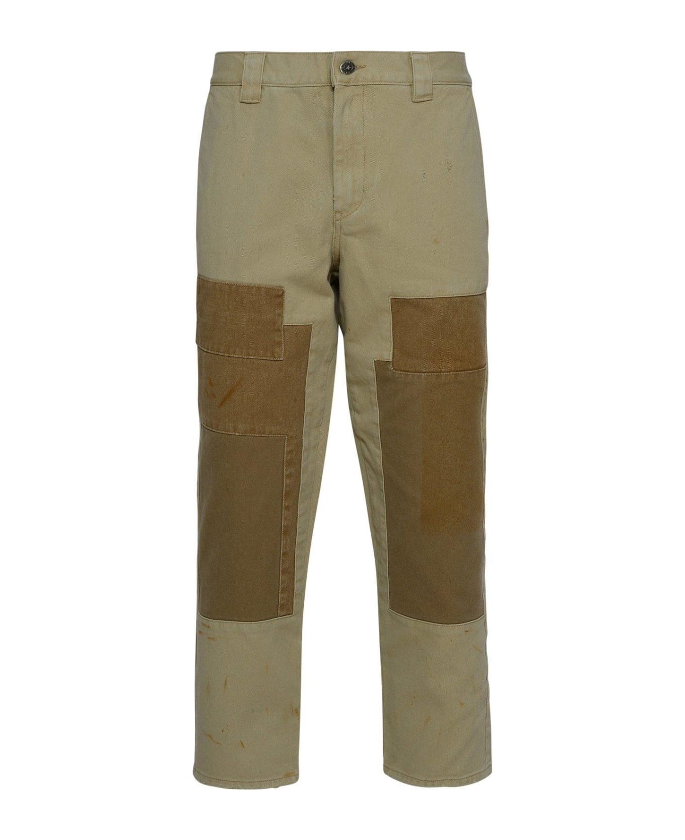Golden Goose Panlled Trousers - Yellow Cream ボトムス